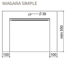Plan vasque Niagara Simple