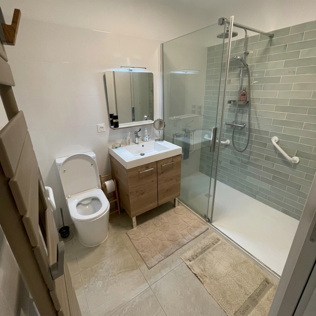 Rénovation de salle de bains et adaptation PMR