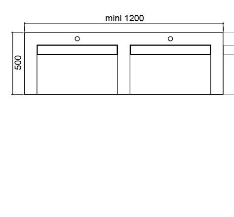 Plan vasque Riviera double vasques