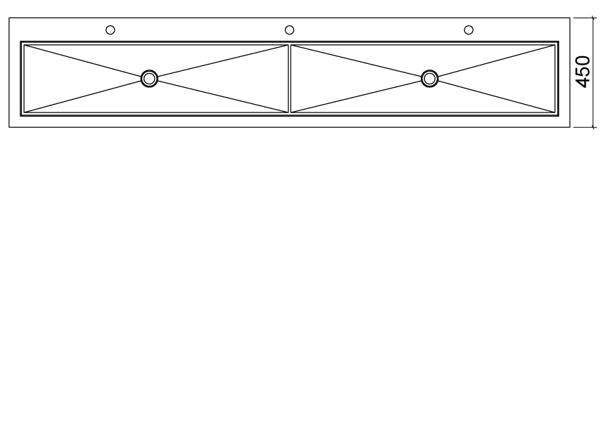 Plan vasque Lempa double - triple