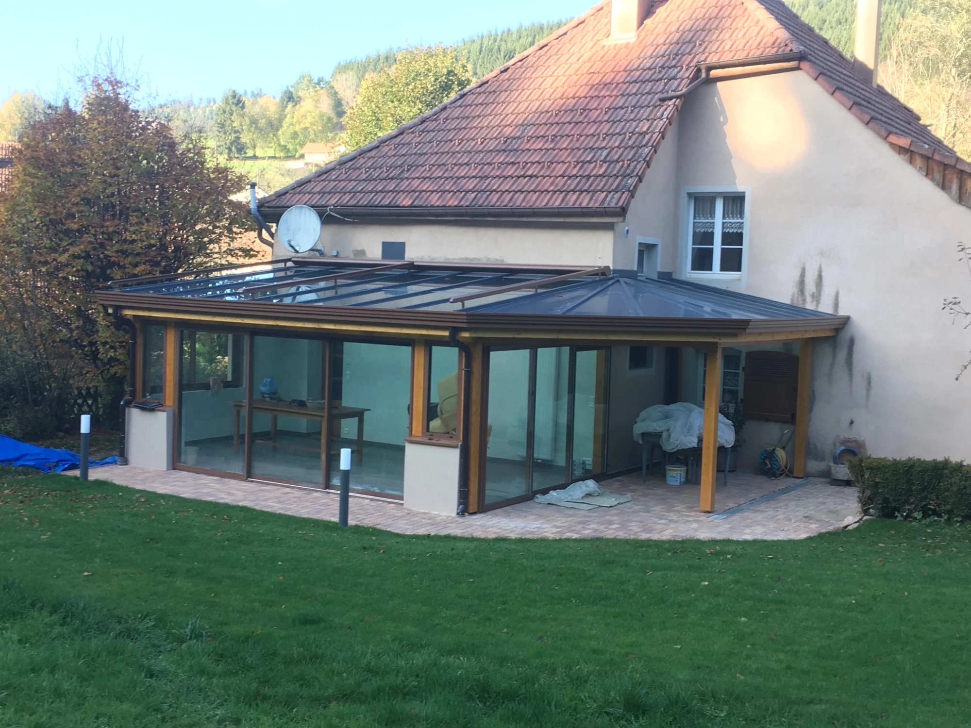 Véranda ossature bois - LUX ZENITHAL - BAS-RHIN