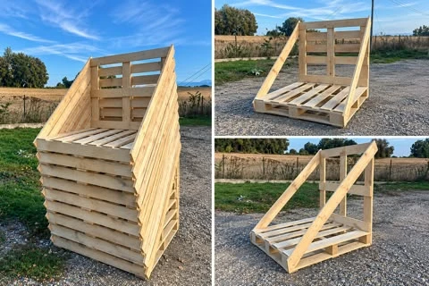 Chevalets en bois sur mesure pour charges lourdes et transport professionnel