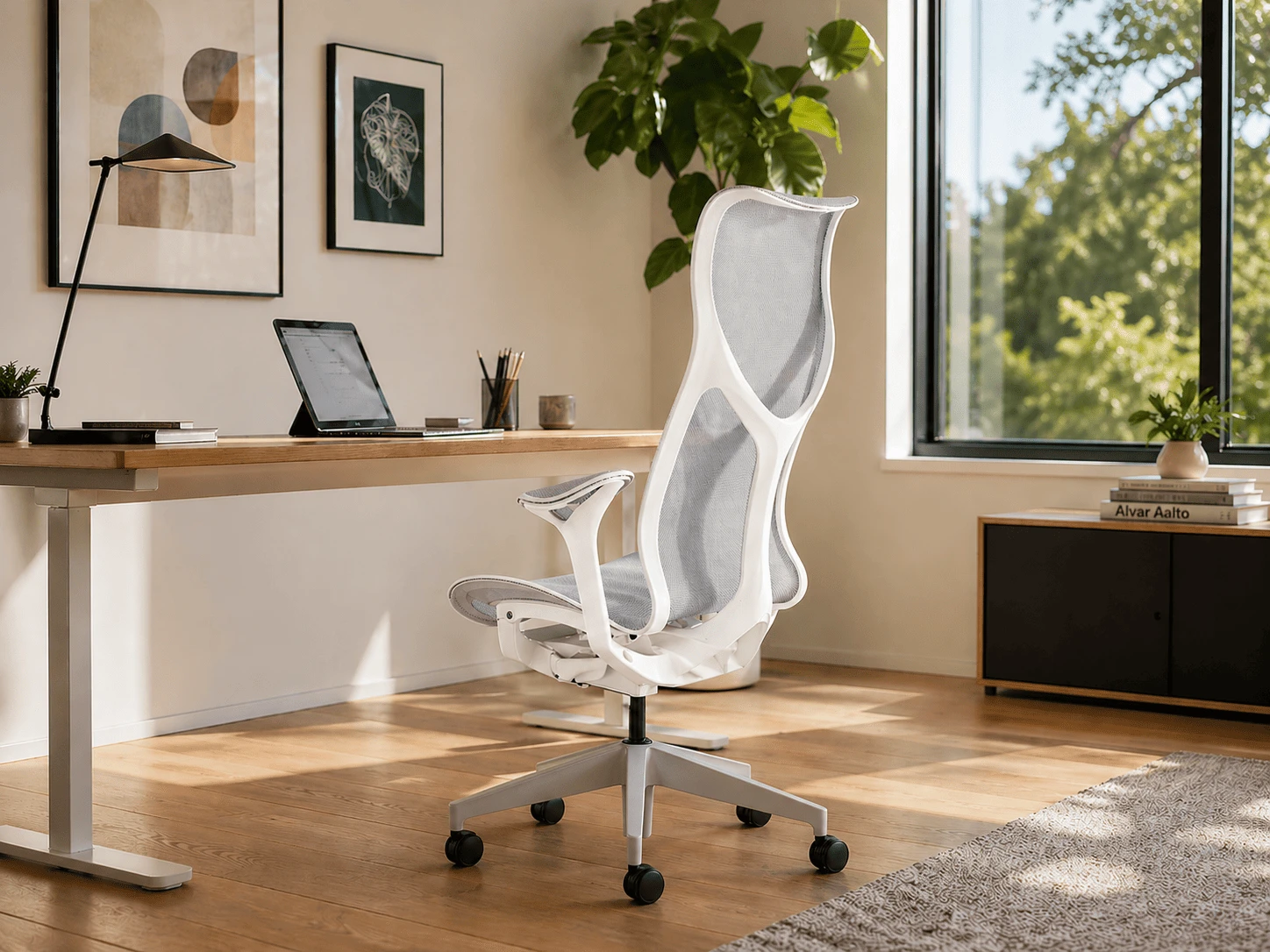 Fauteuil de bureau ergonomique Cosm Herman Miller – Confort auto-ajusté, design haut de gamme