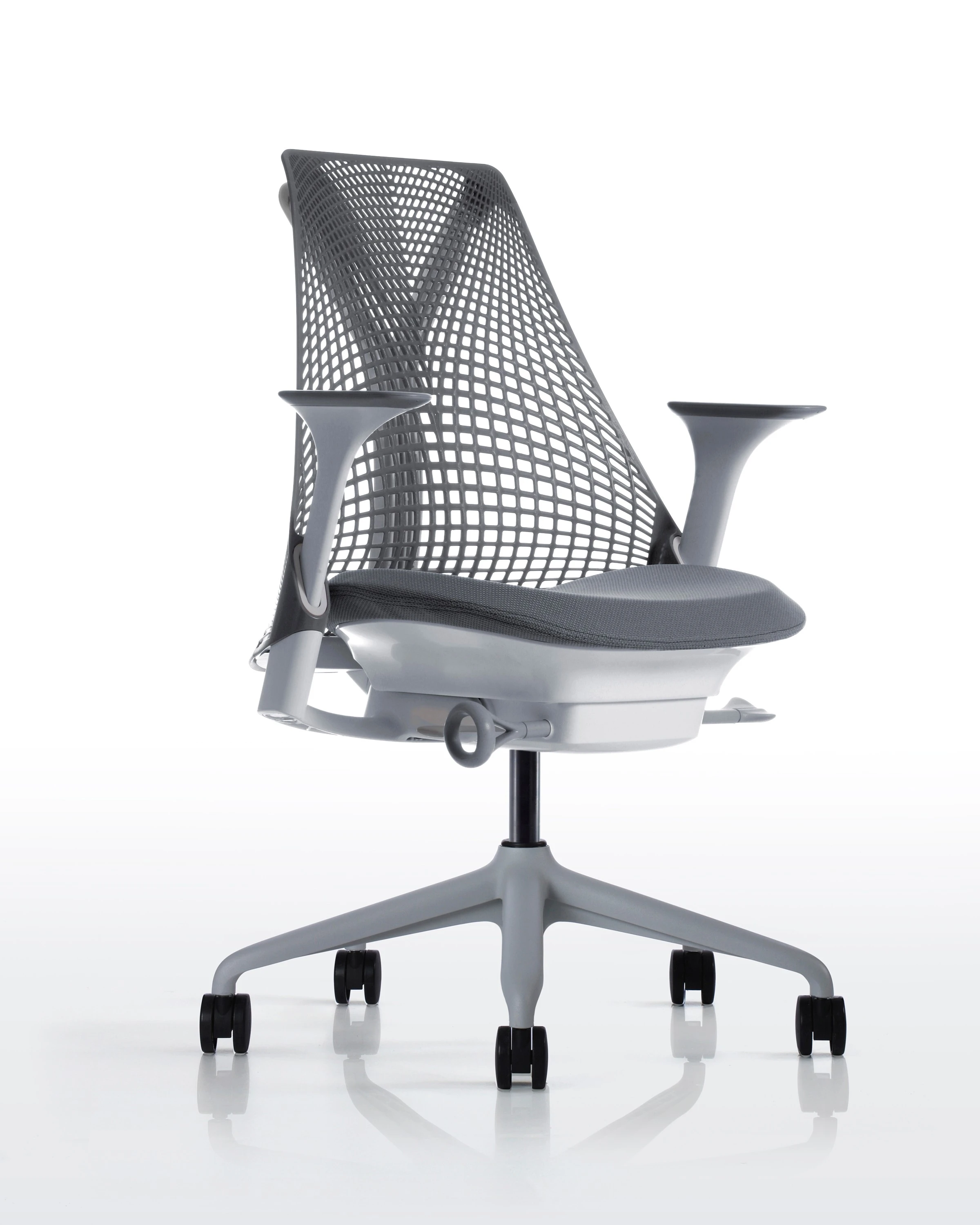 Fauteuil SAYL Herman Miller dossier slate grey assise Phoenix coloris au choix