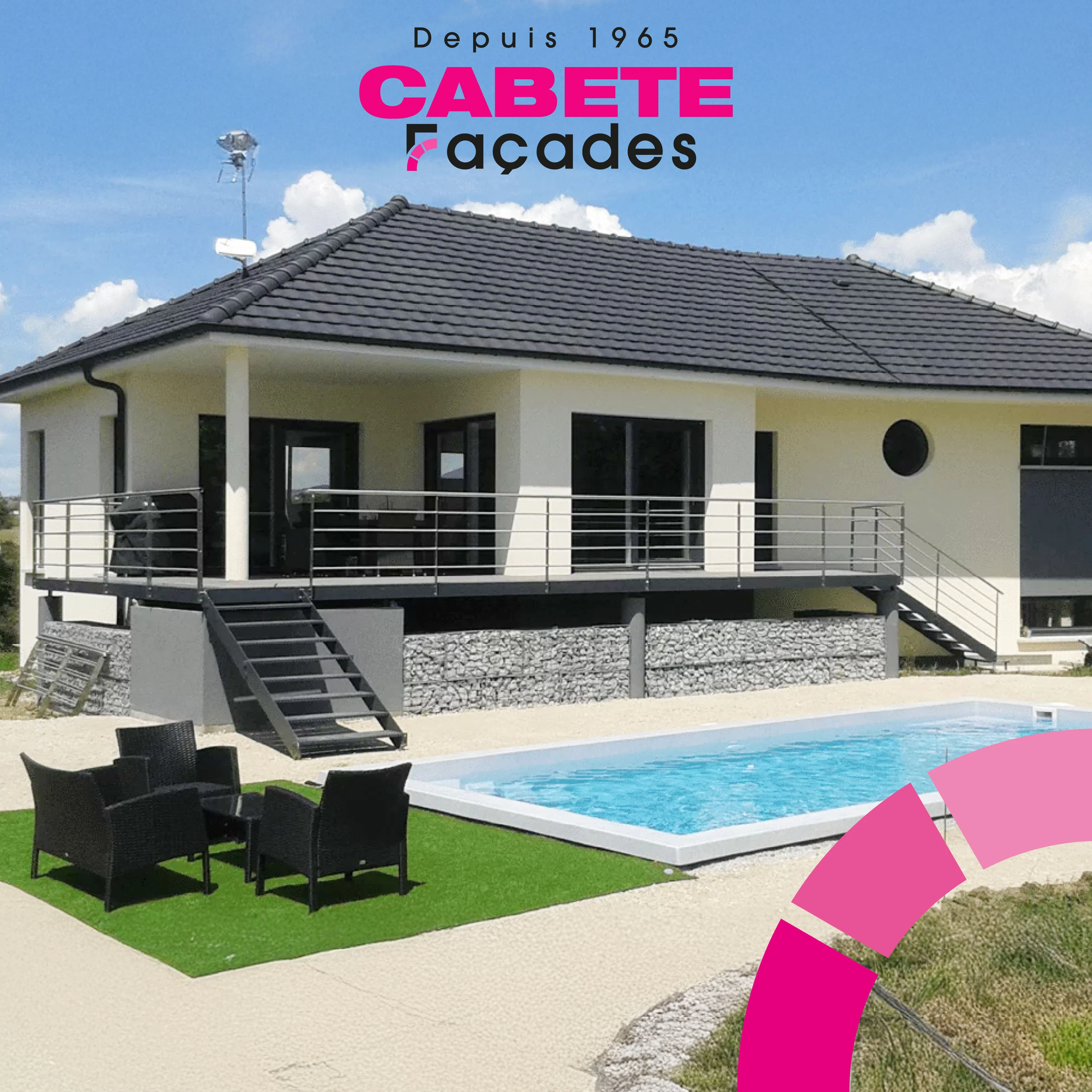 Isolation thermique par l'extérieur (ITE) sur construction neuve