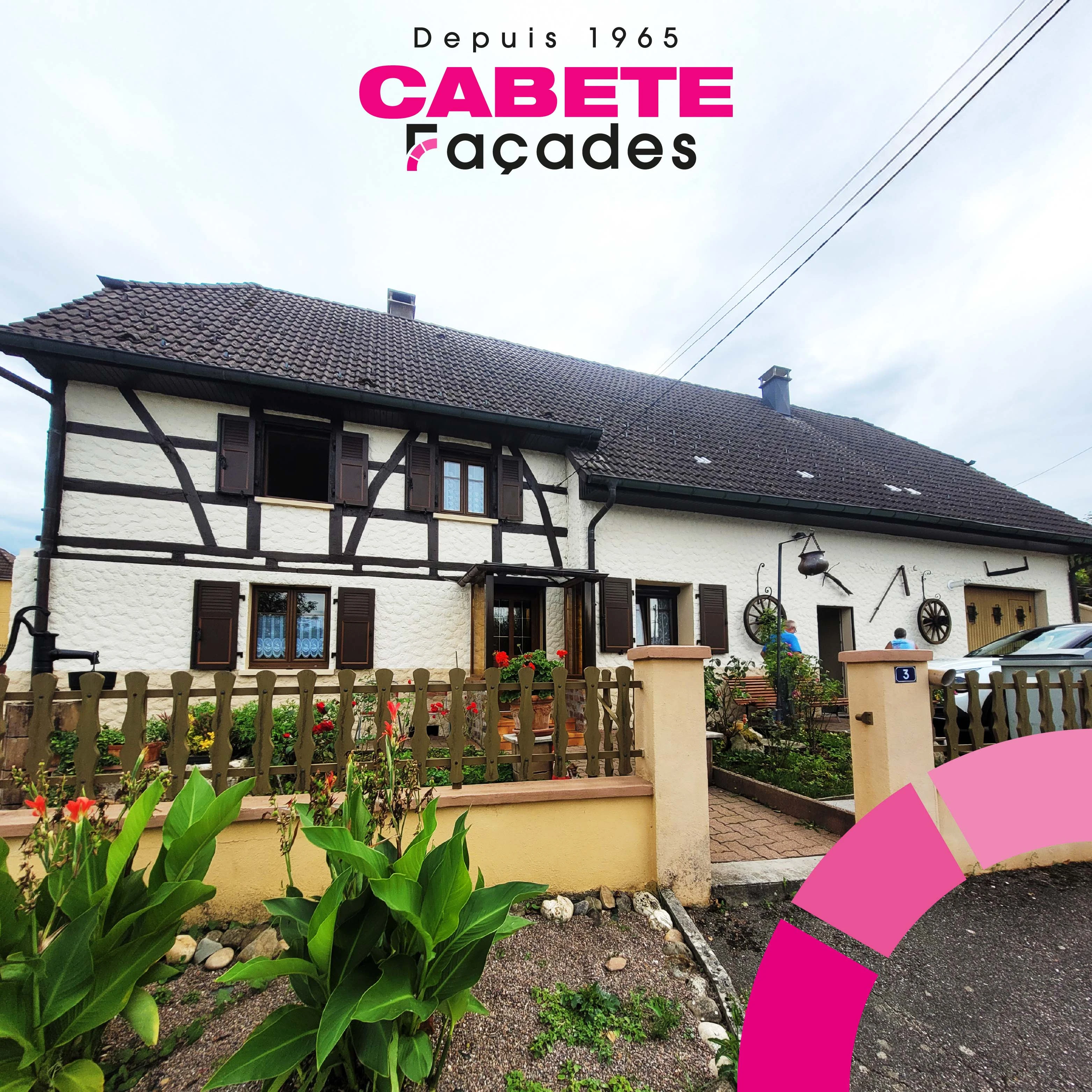 Renouvellement de la façade d'une maison