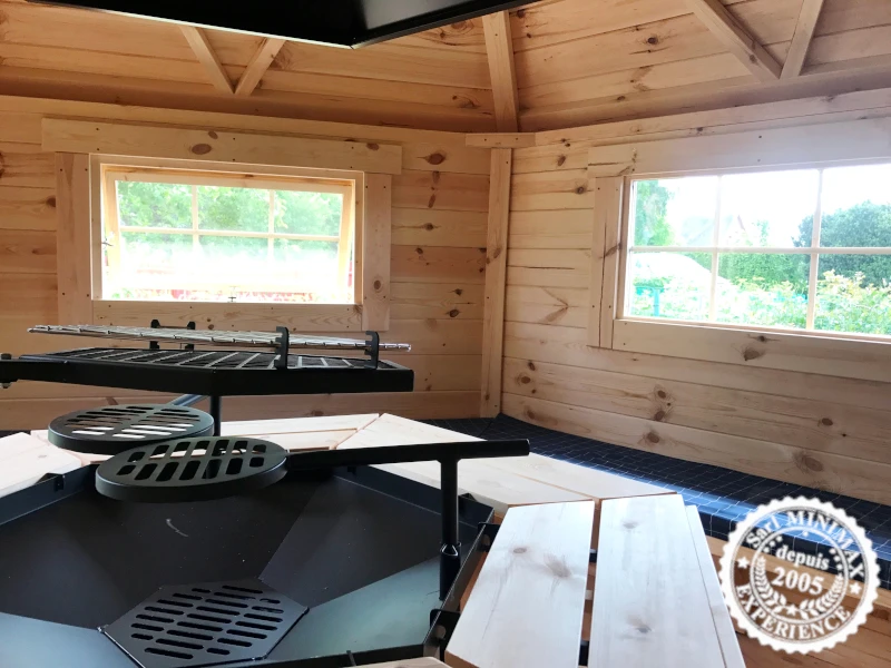 Kota mixte grill 9.2 m² extension sauna 2.50 m