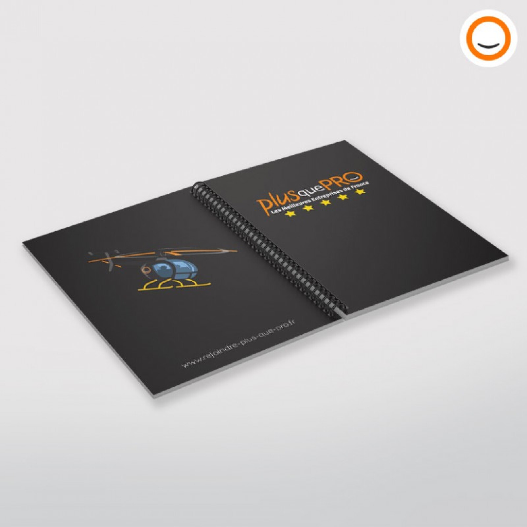 Carnet format A5 personnalisé PLUS QUE PRO