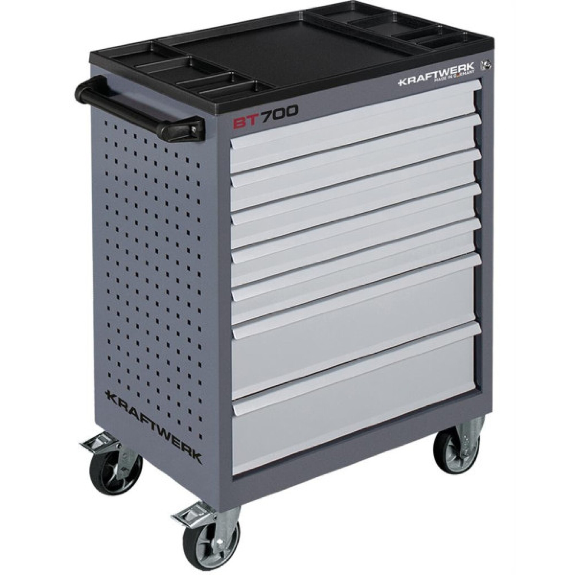Servante d'atelier Basic Line BT700 avec 337 outils, 7 tiroirs KRAFTWERK