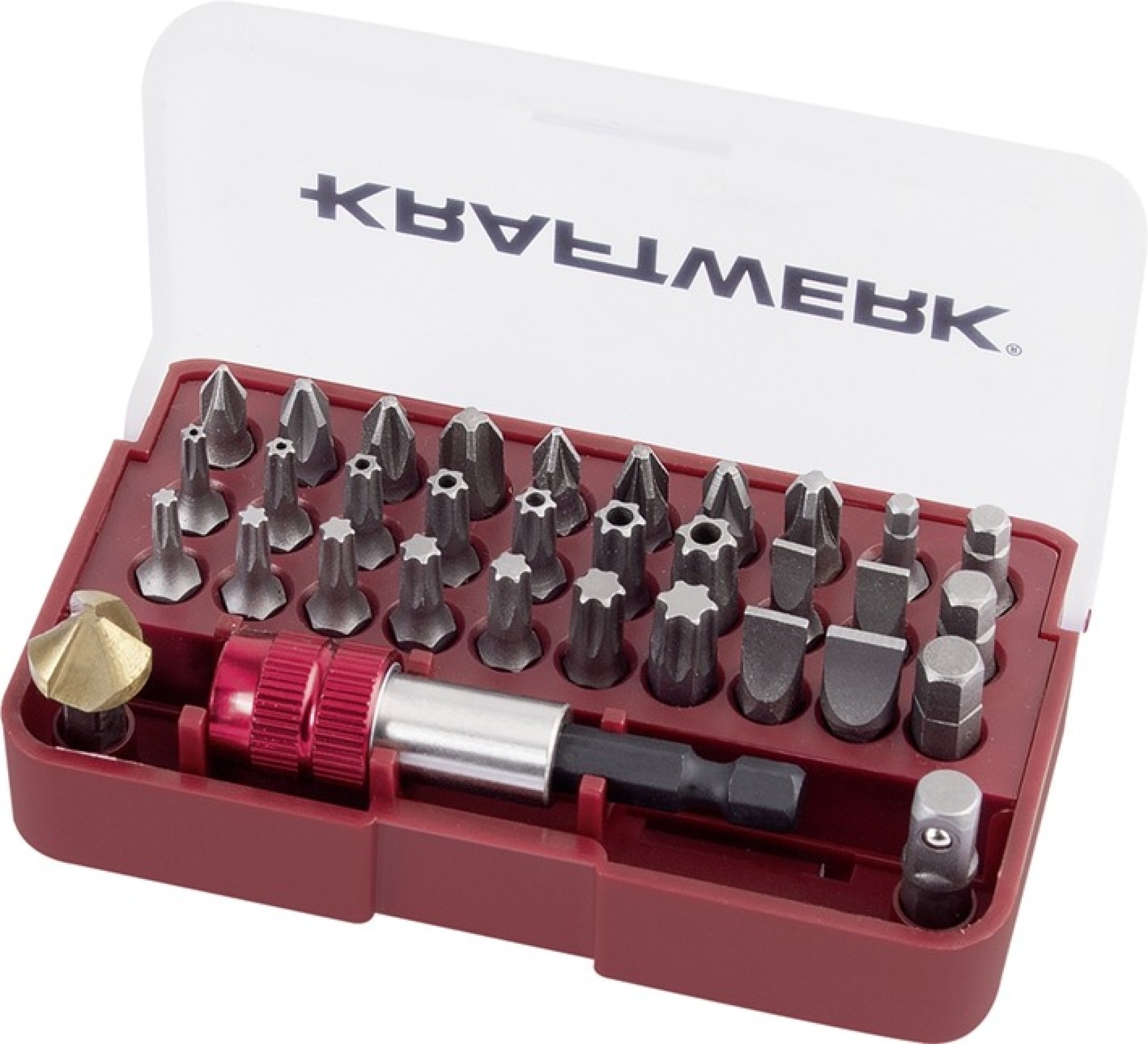 Boite d'embouts avec fraise à noyer, 33 pcs KRAFTWERK