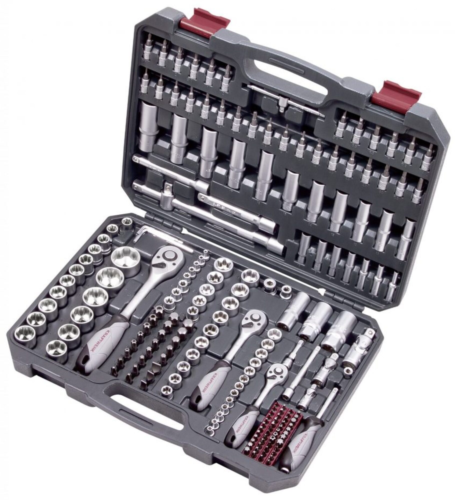 Coffret de douilles 1/4″ + 3/8″ + 1/2″ Basic Line 200 pcs KRAFTWERK
