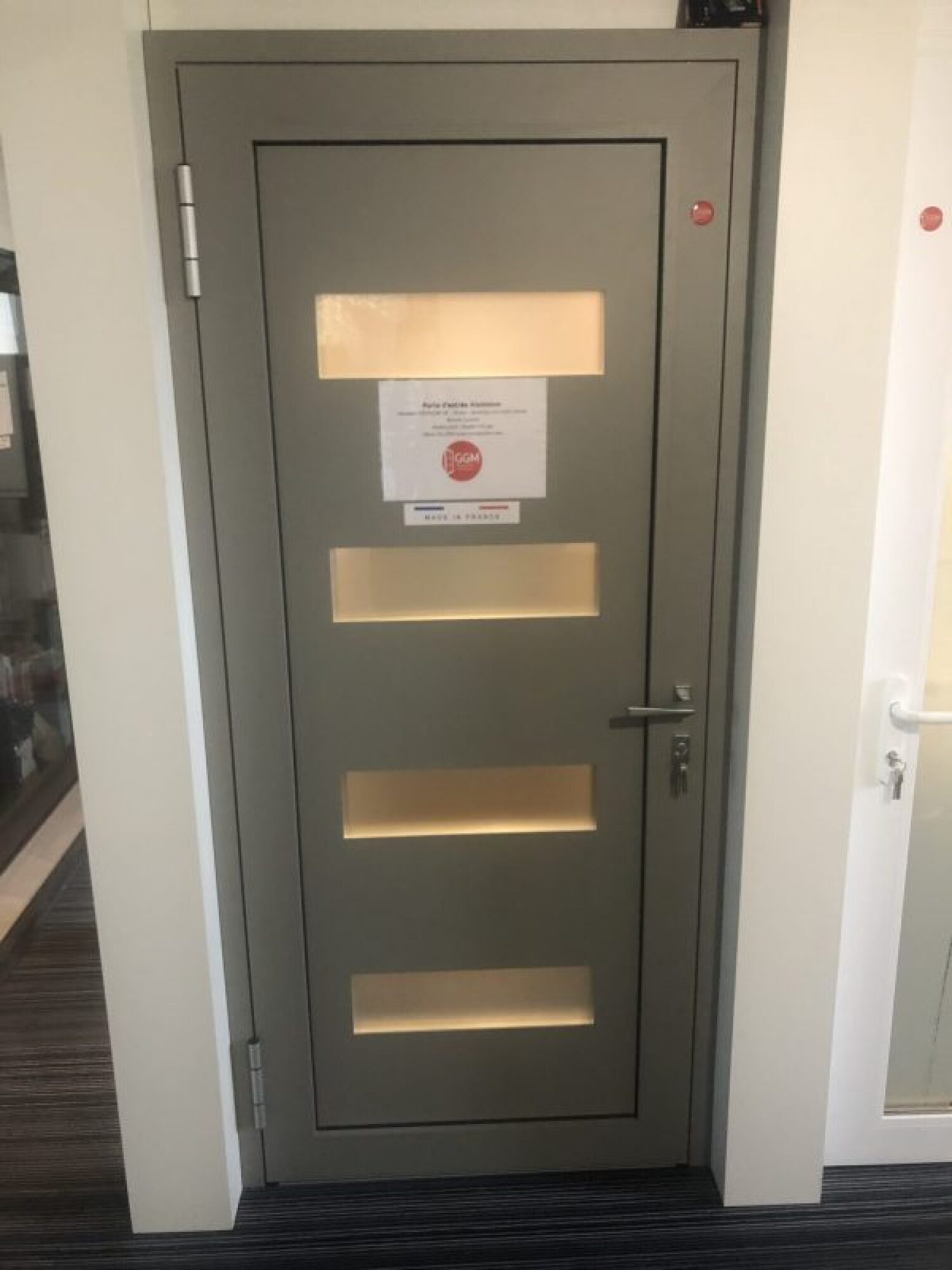 Porte d'entrée en Aluminium NOVAFEN