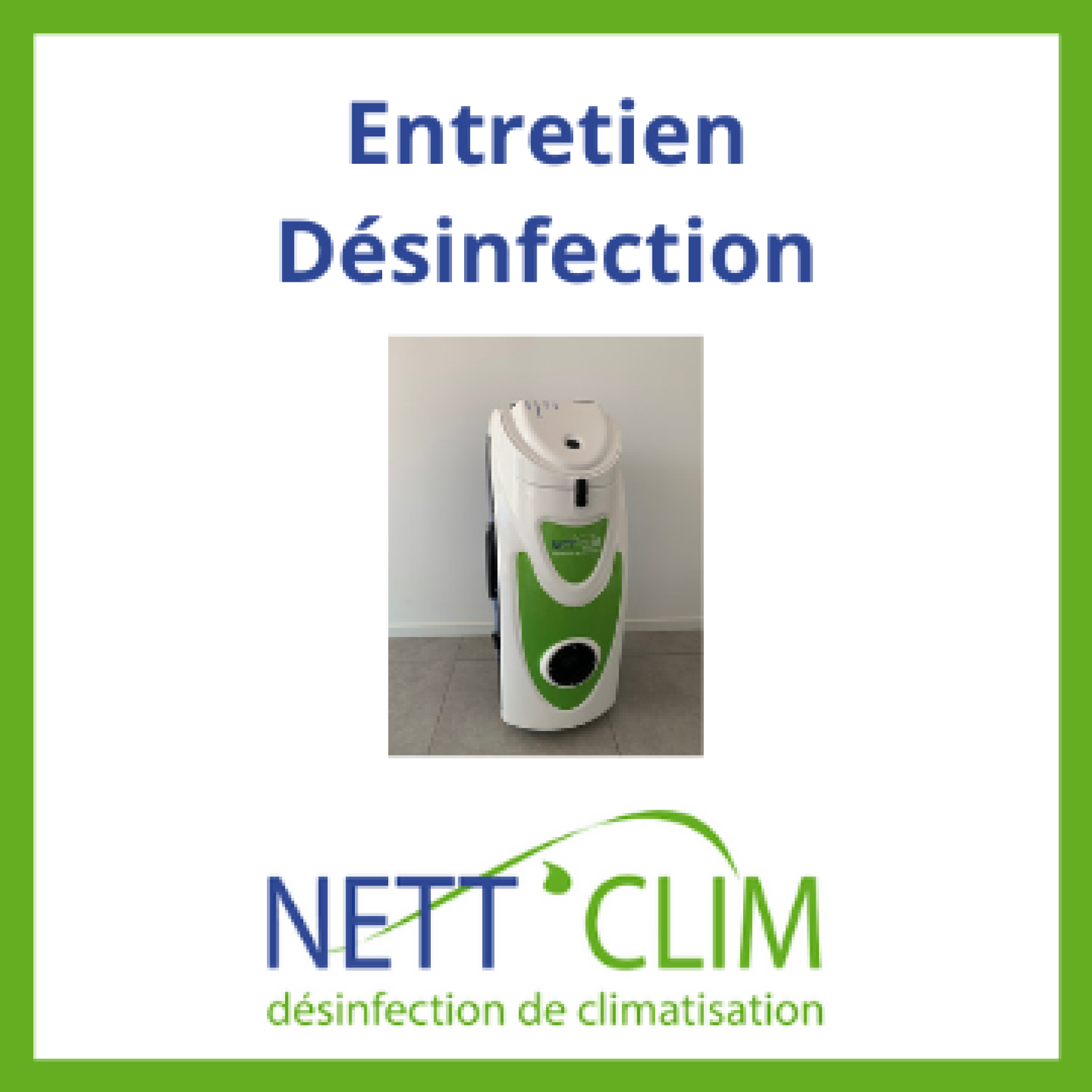 Entretien groupe extérieur multi sorties