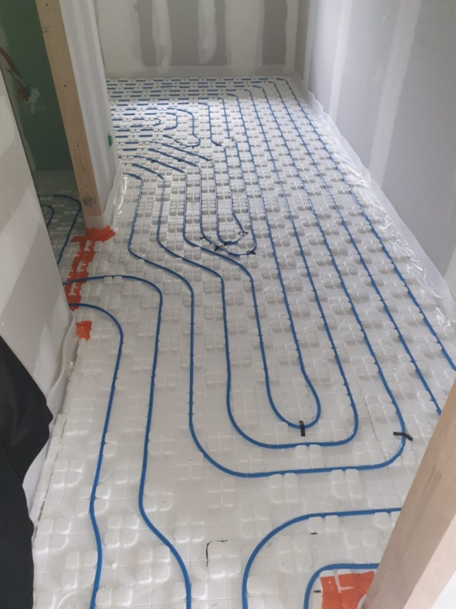 Installation d'un plancher chauffant