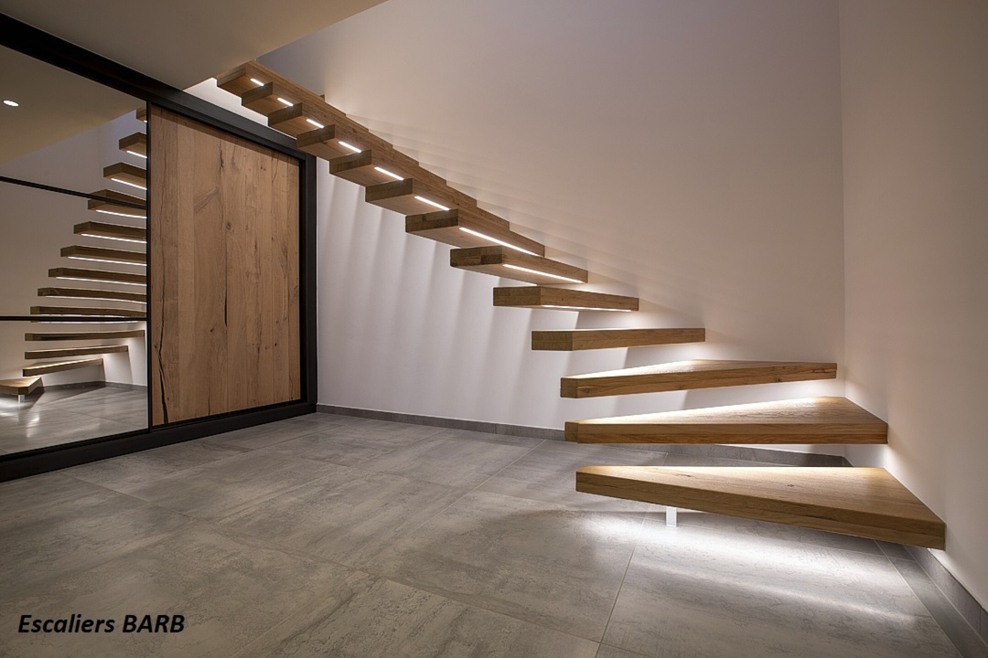 Escalier suspendu