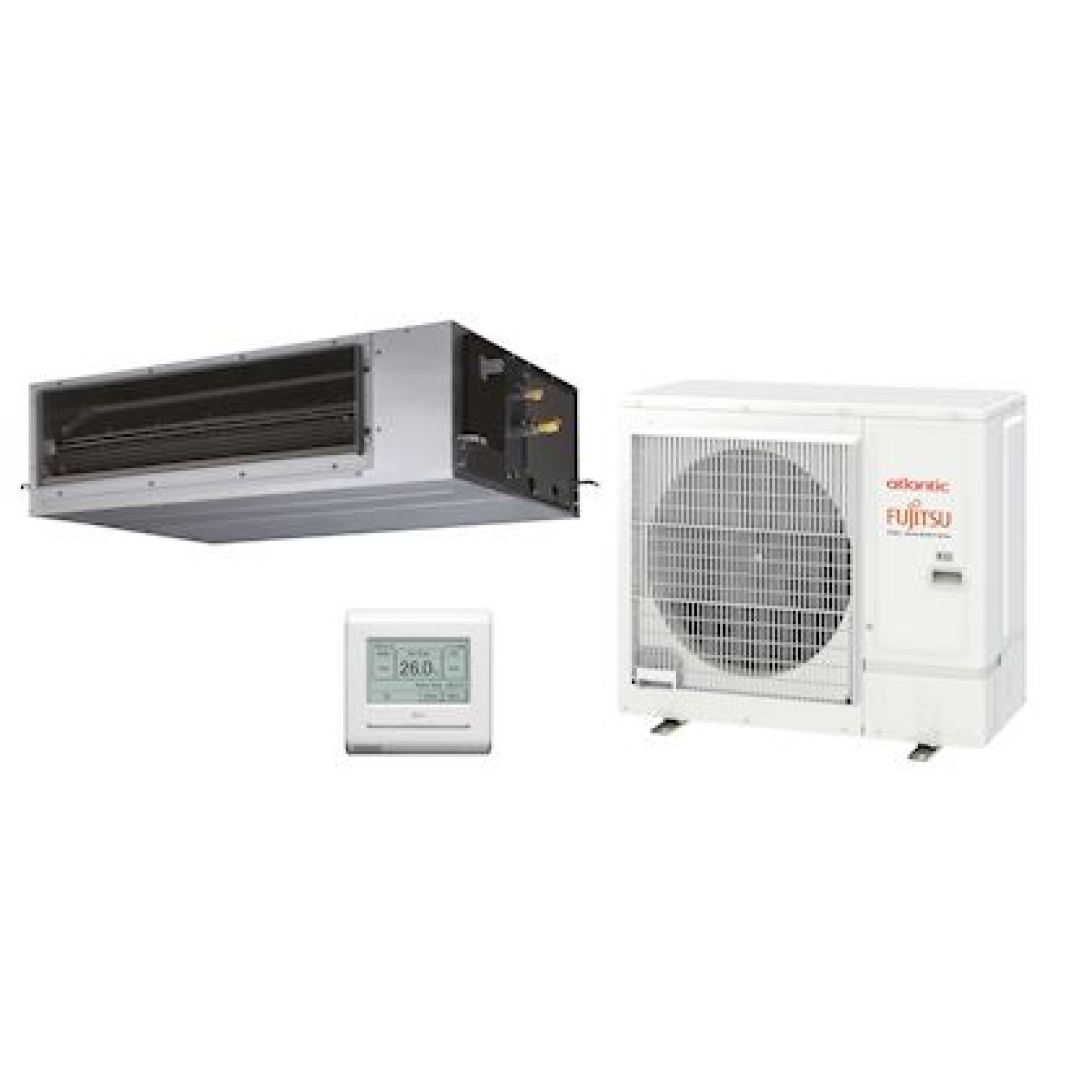 Fourniture et pose climatisation réversible pompe à chaleur air-air gainable avec gestion shogun
