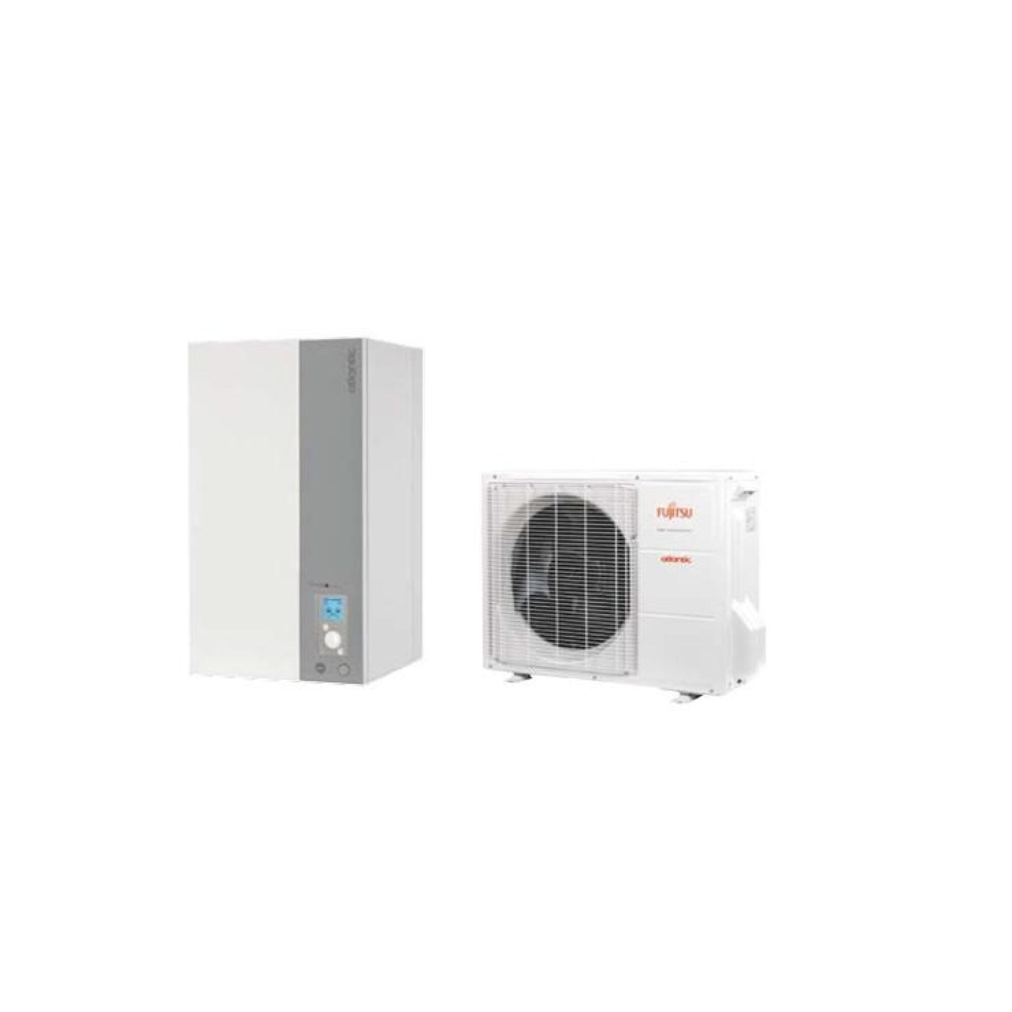 Fourniture et pose de pompe à chaleur air-eau chauffage seul ou chauffage et eau chaude sanitaire de 11 kw à 17 kw