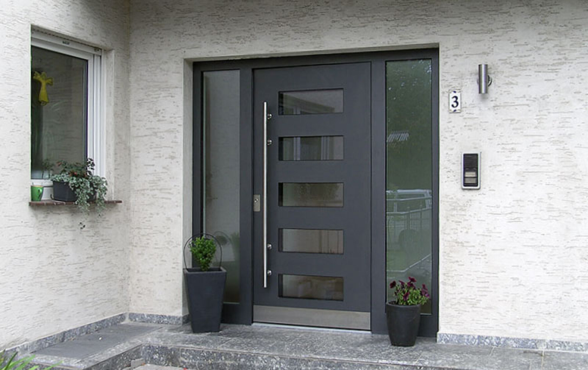 Fourniture et pose porte d’entrée aluminium