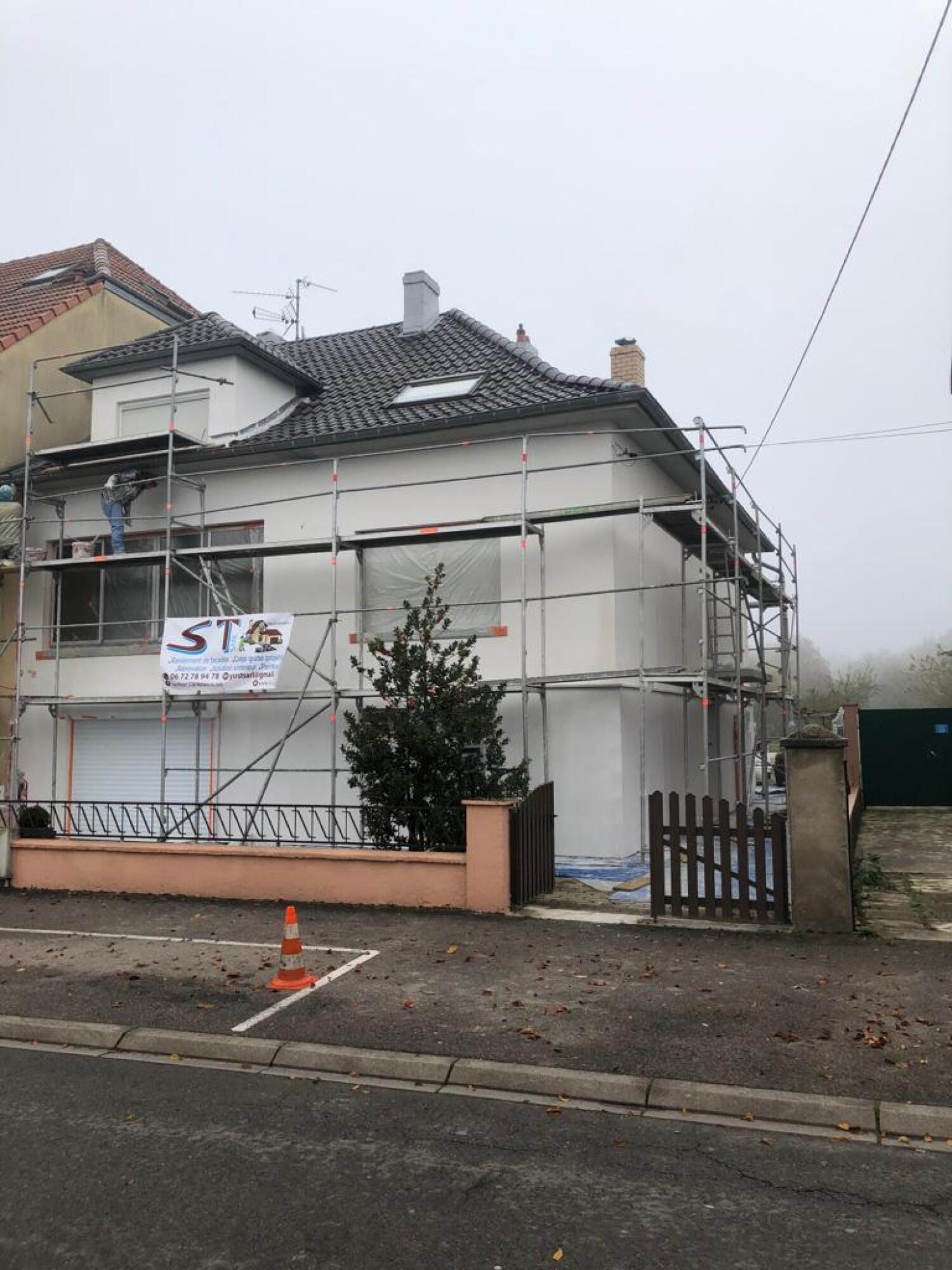 Rénovation façade maison à Yutz