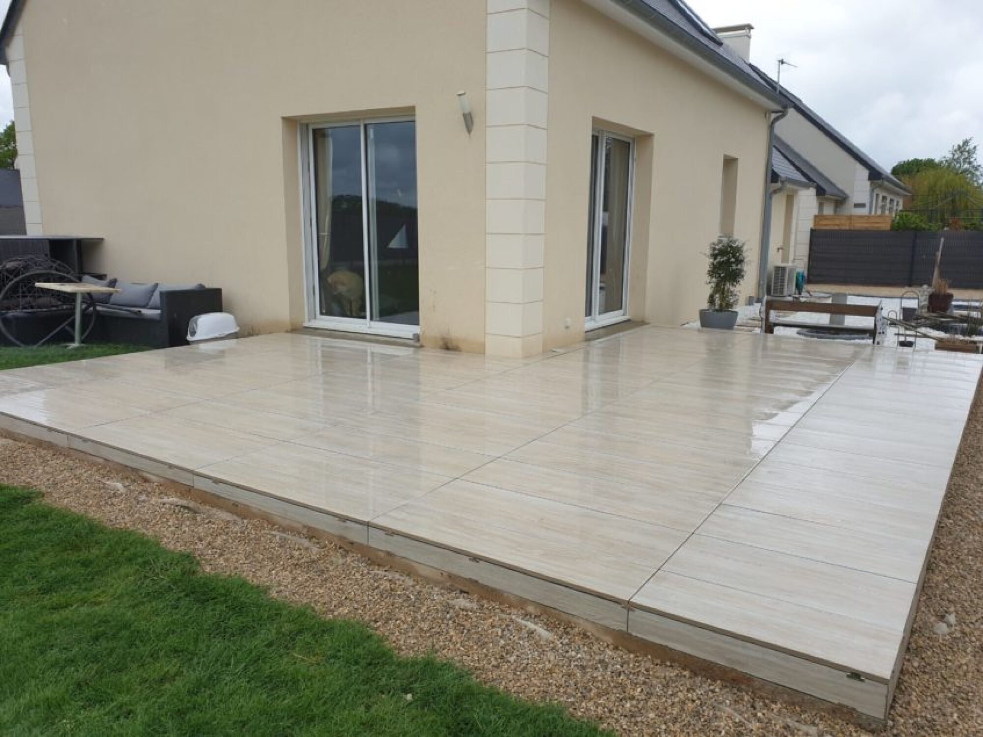 Création d'une terrasse
