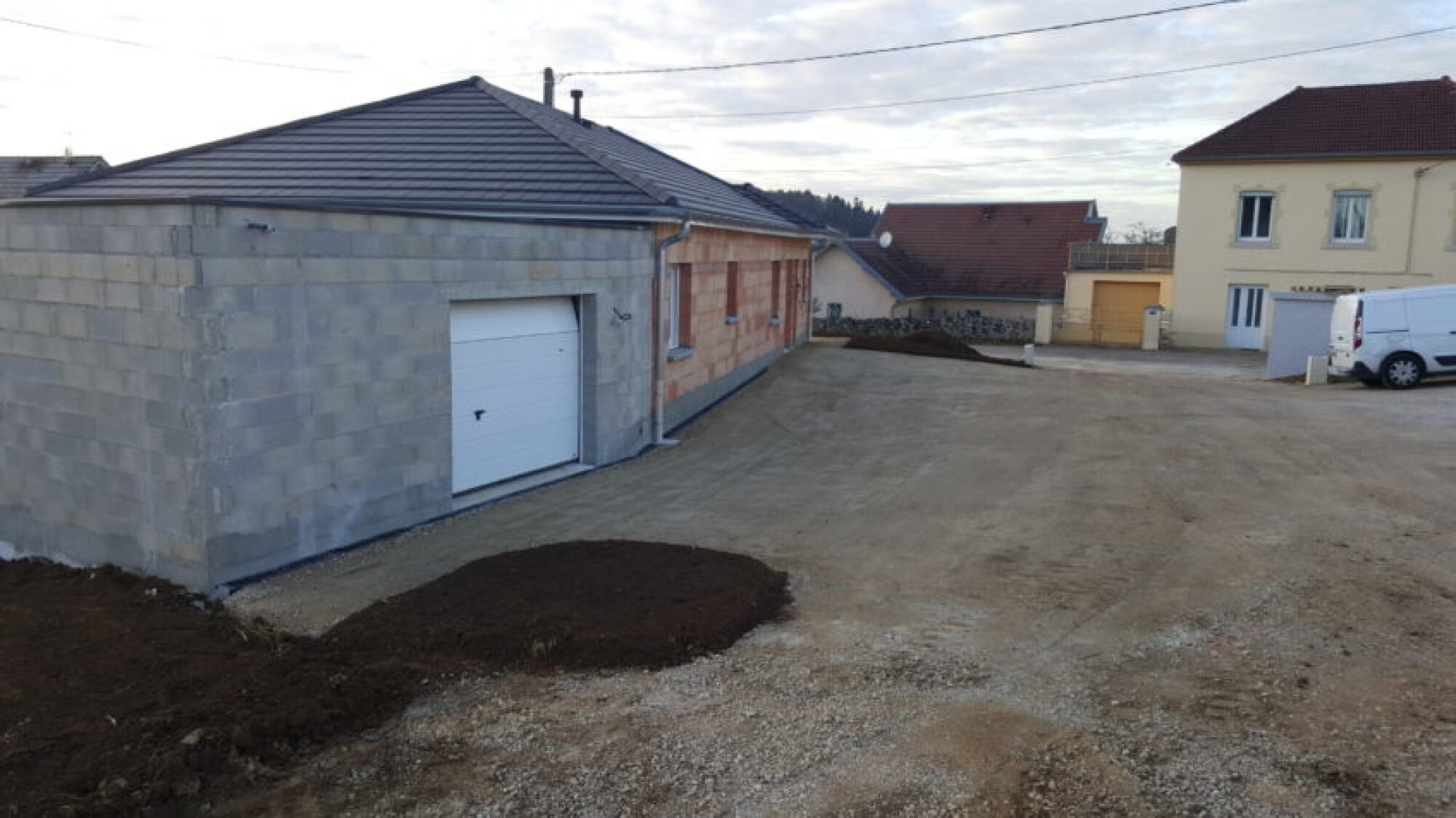Création d'allée de maison - Remblaiement