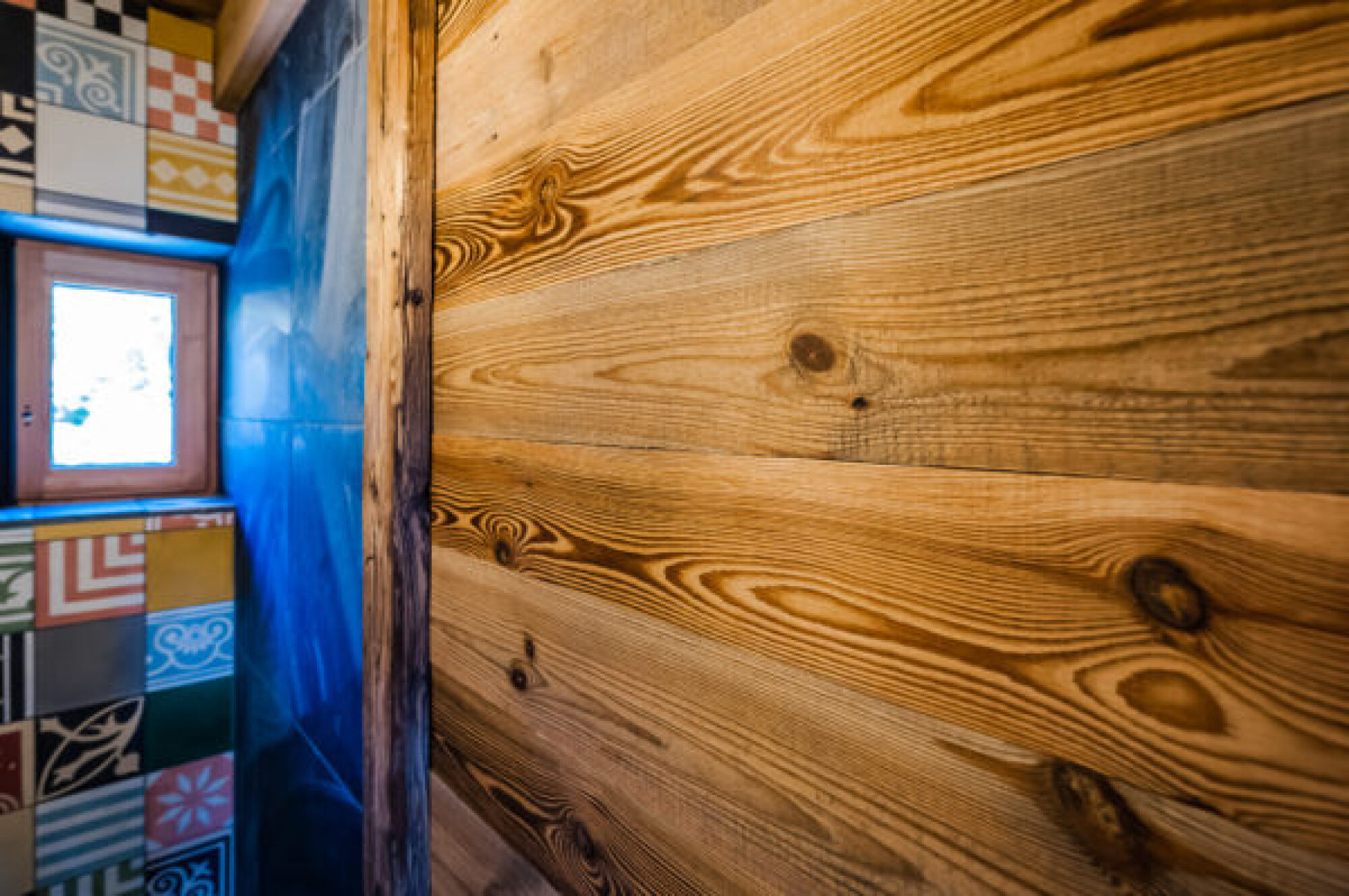 Création parement intérieur en bois