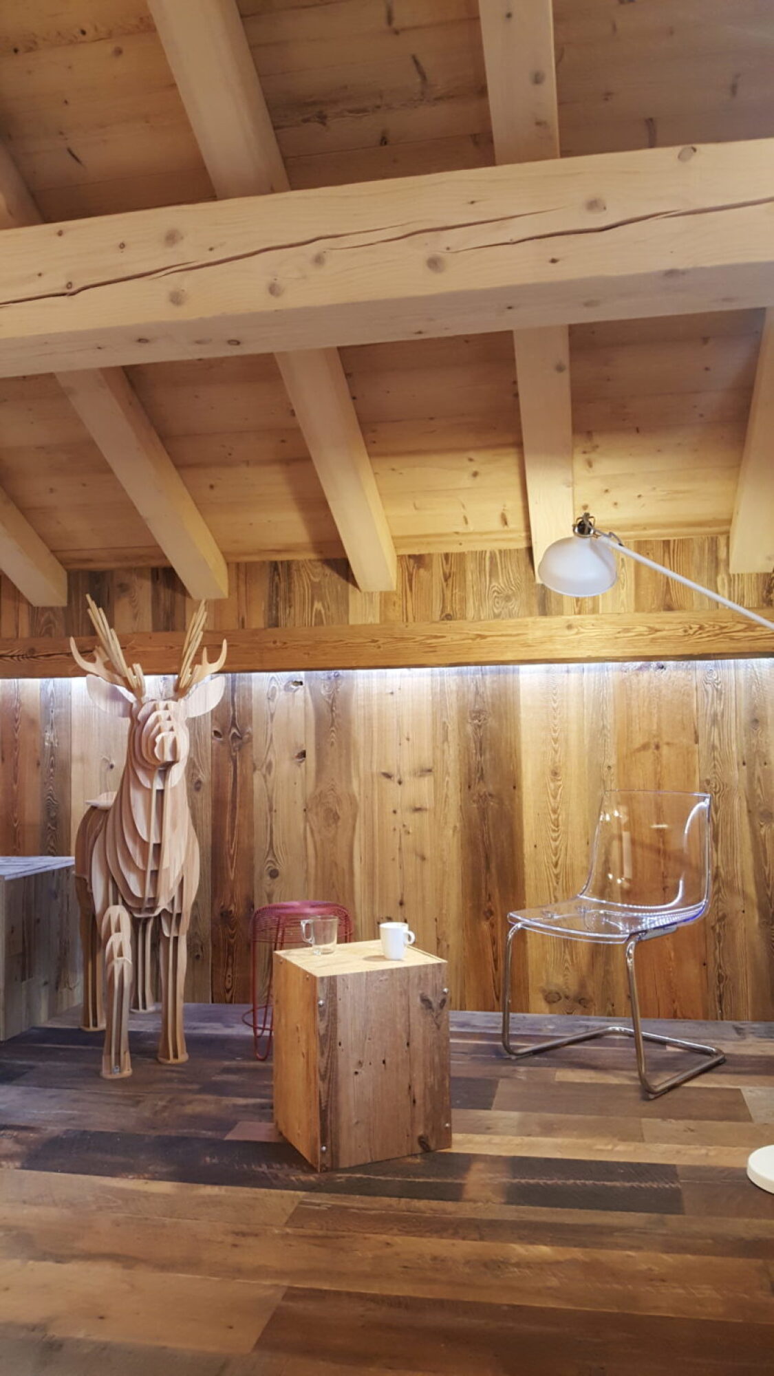 Création parement intérieur en bois