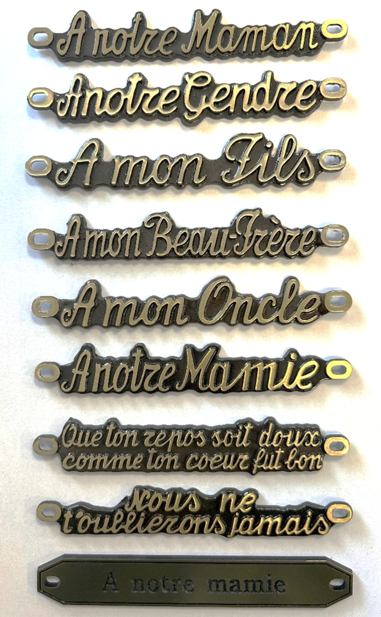 Inscription Bronze