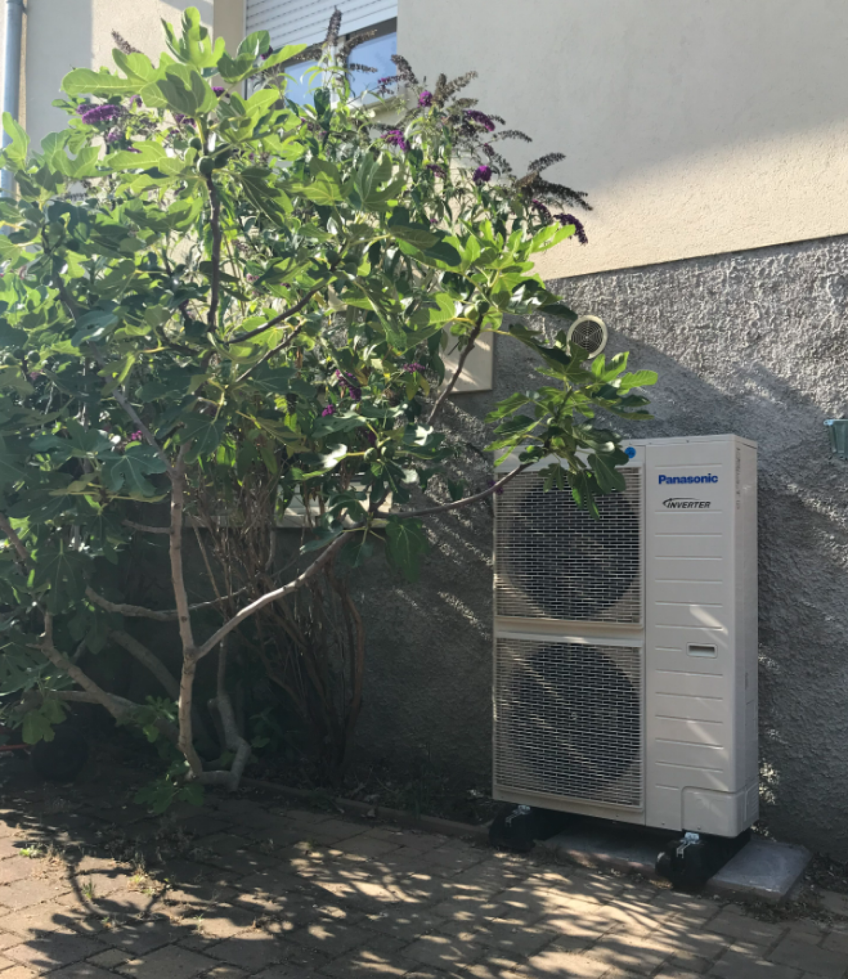 Installation chauffage central complet avec création distribution, pose d'une PAC AIR-EAU PANASONIC dans une maison à Fegersheim
