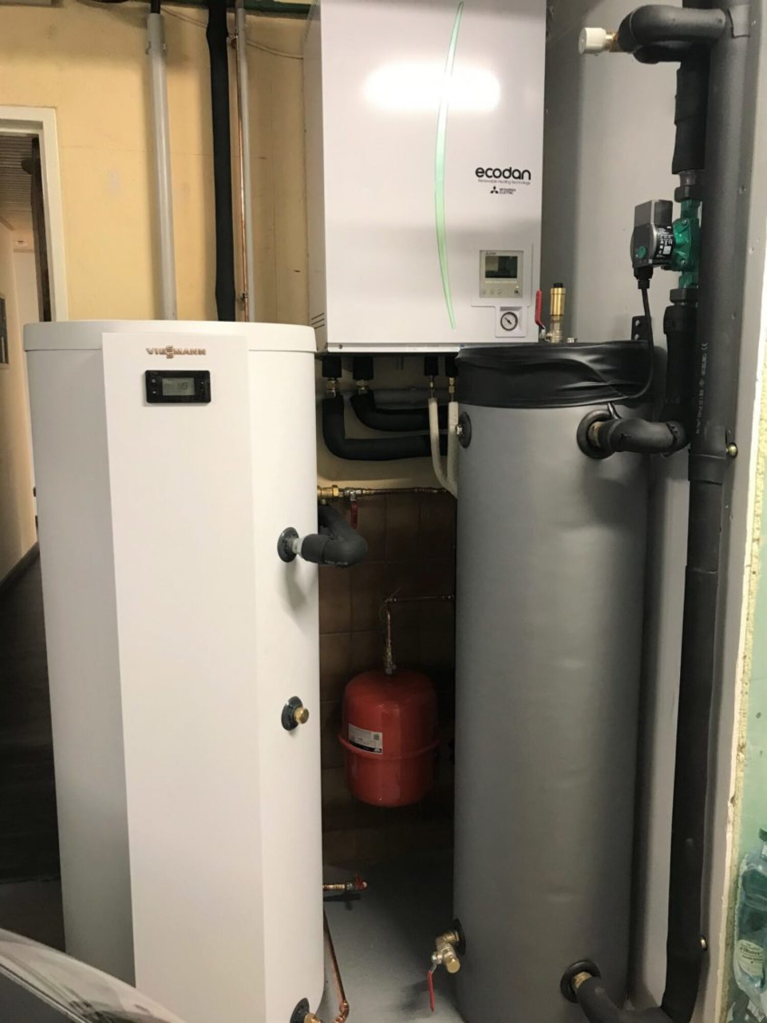 Installation de pompe  chaleur (PAC) AIR-EAU MITSUBISHI à Erstein