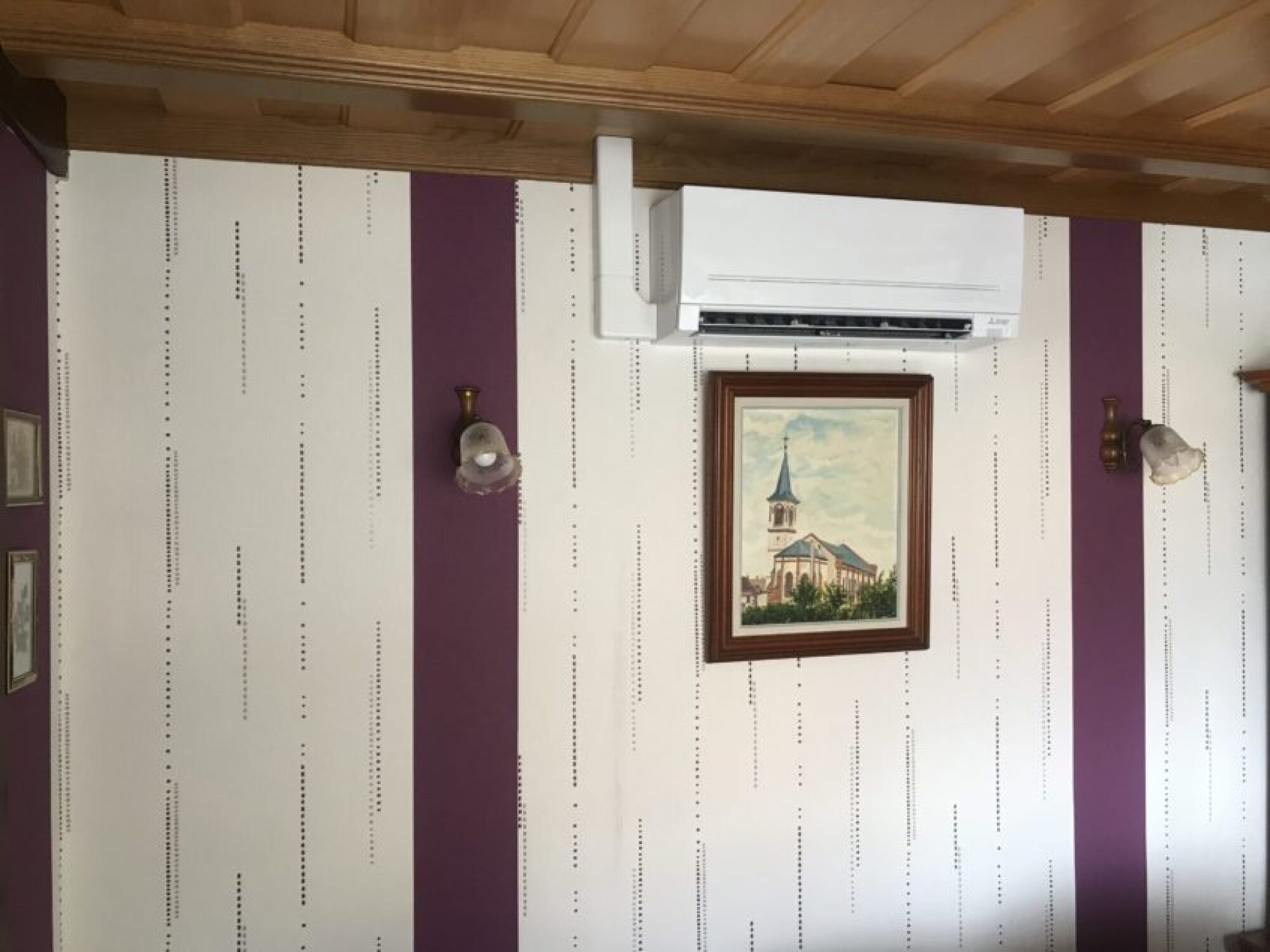 Installation d'une climatisation MITSUBISHI en multi-split pour rafraichir une maison à Hindisheim