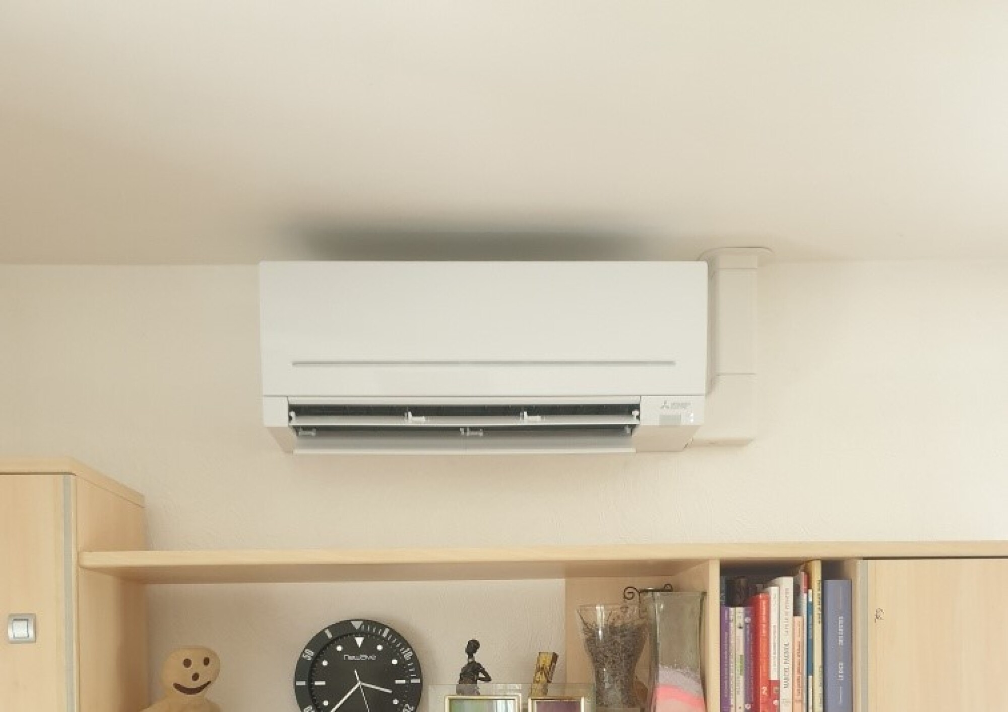 Installation d'une climatisation PAC AIR-AIR MITSUBISHI dans une maison à Benfeld