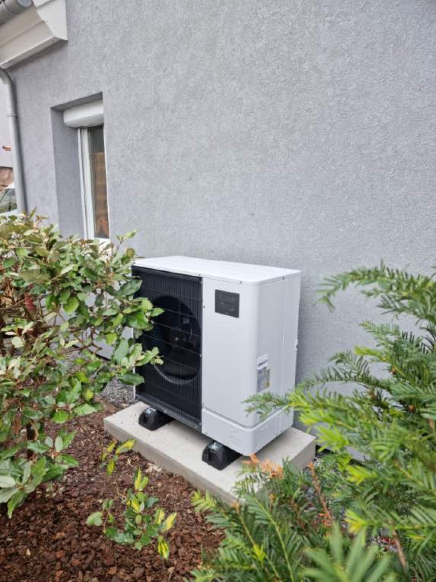 Installation pompe à chaleur (PAC) AIR-EAU MITSUBISHI à Dinsheim sur Bruche