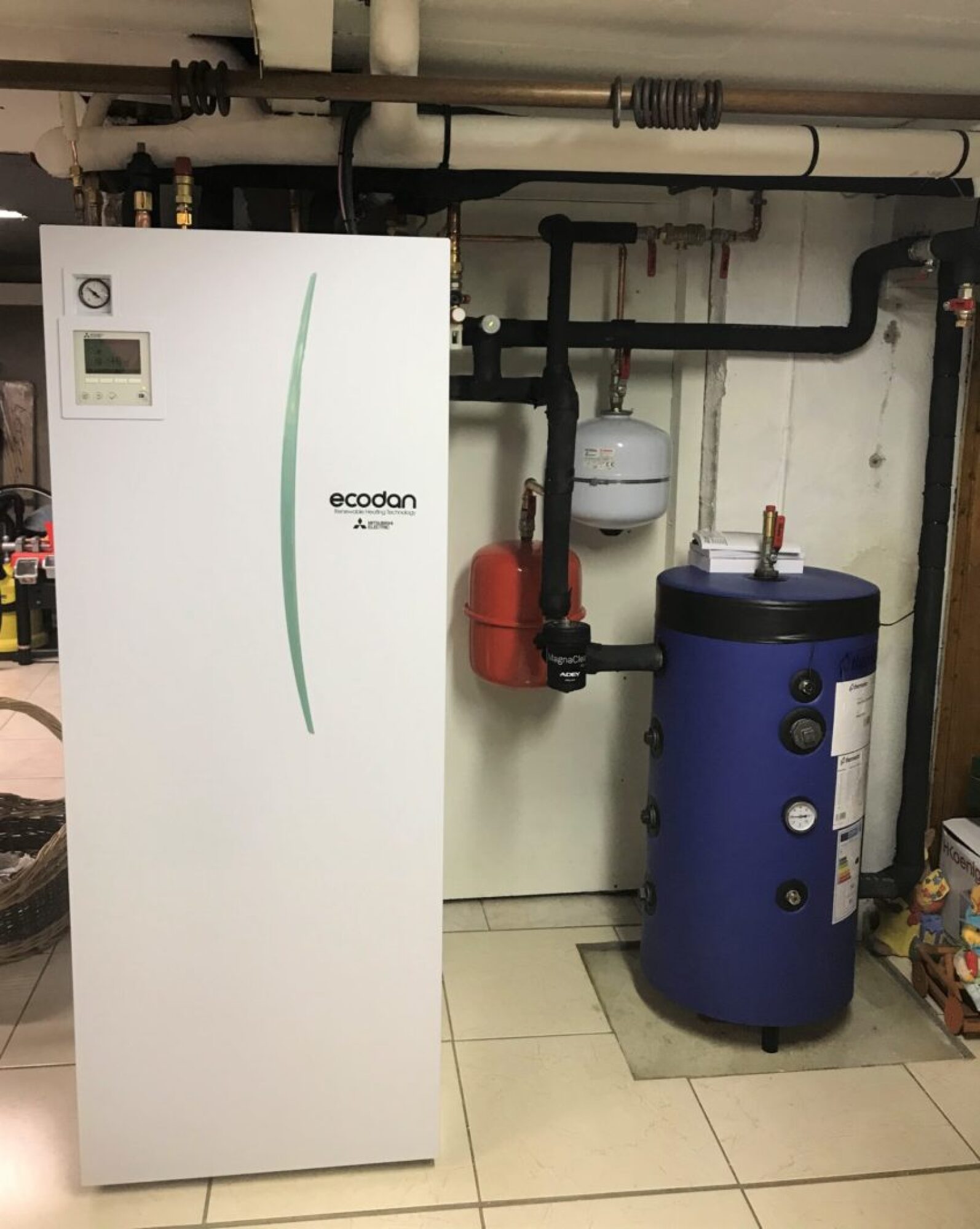 Installation pompe à chaleur (PAC) AIR-EAU MITSUBISHI à Gerstheim