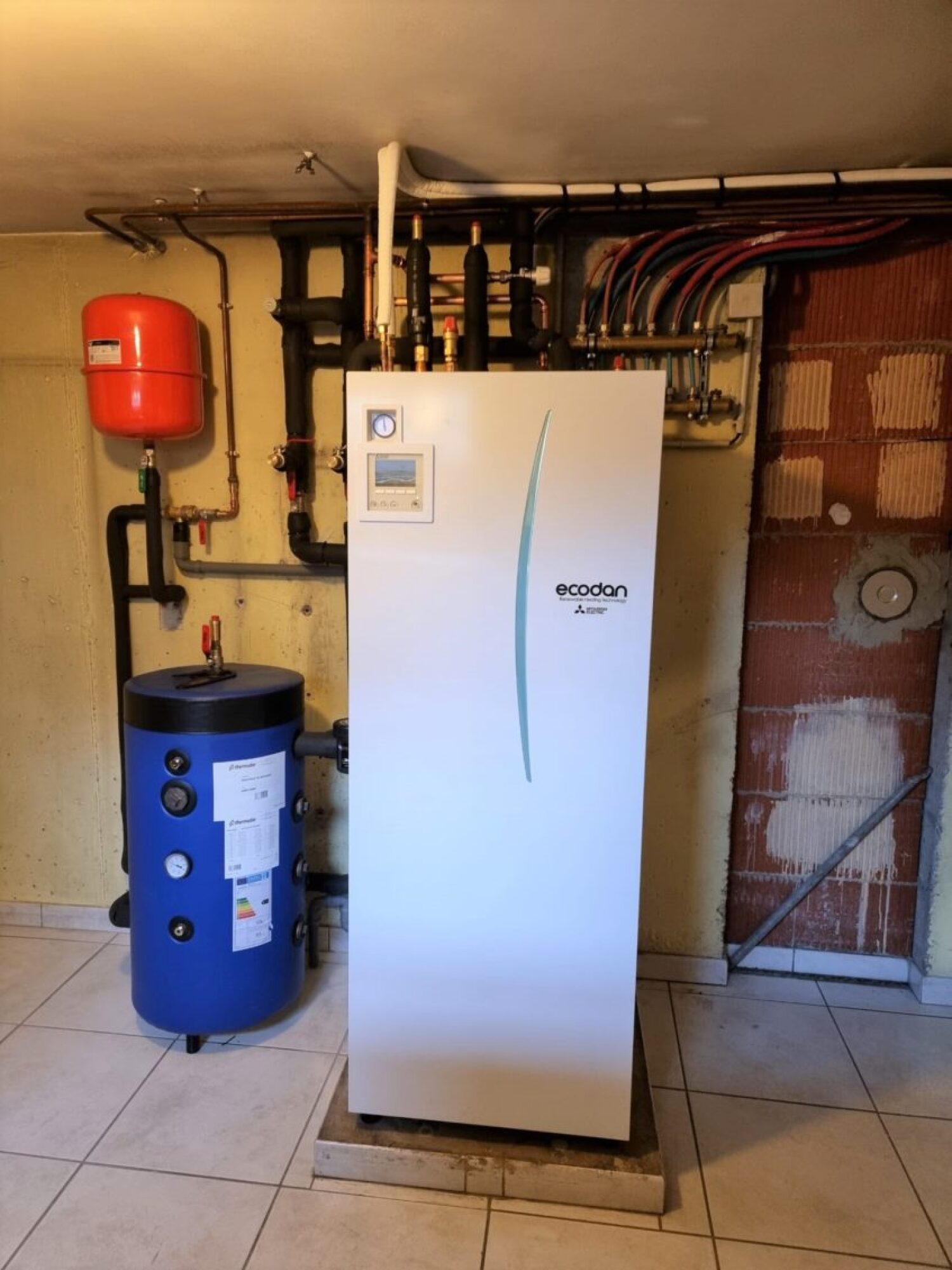 Installation pompe à chaleur (PAC) AIR-EAU MITSUBISHI à Vendenheim