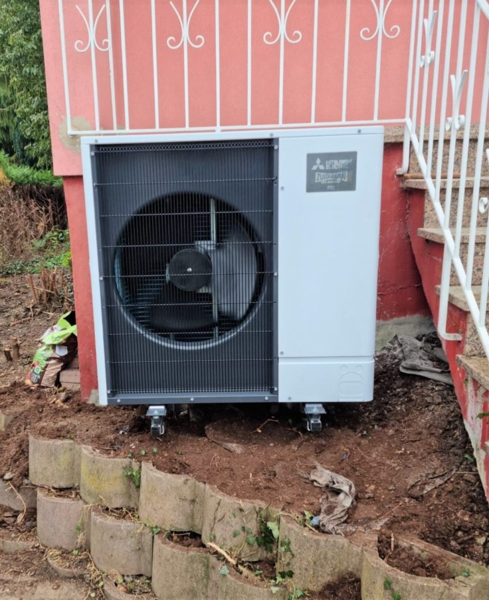 Installation pompe à chaleur (PAC) AIR-EAU MITSUBISHI à Vendenheim