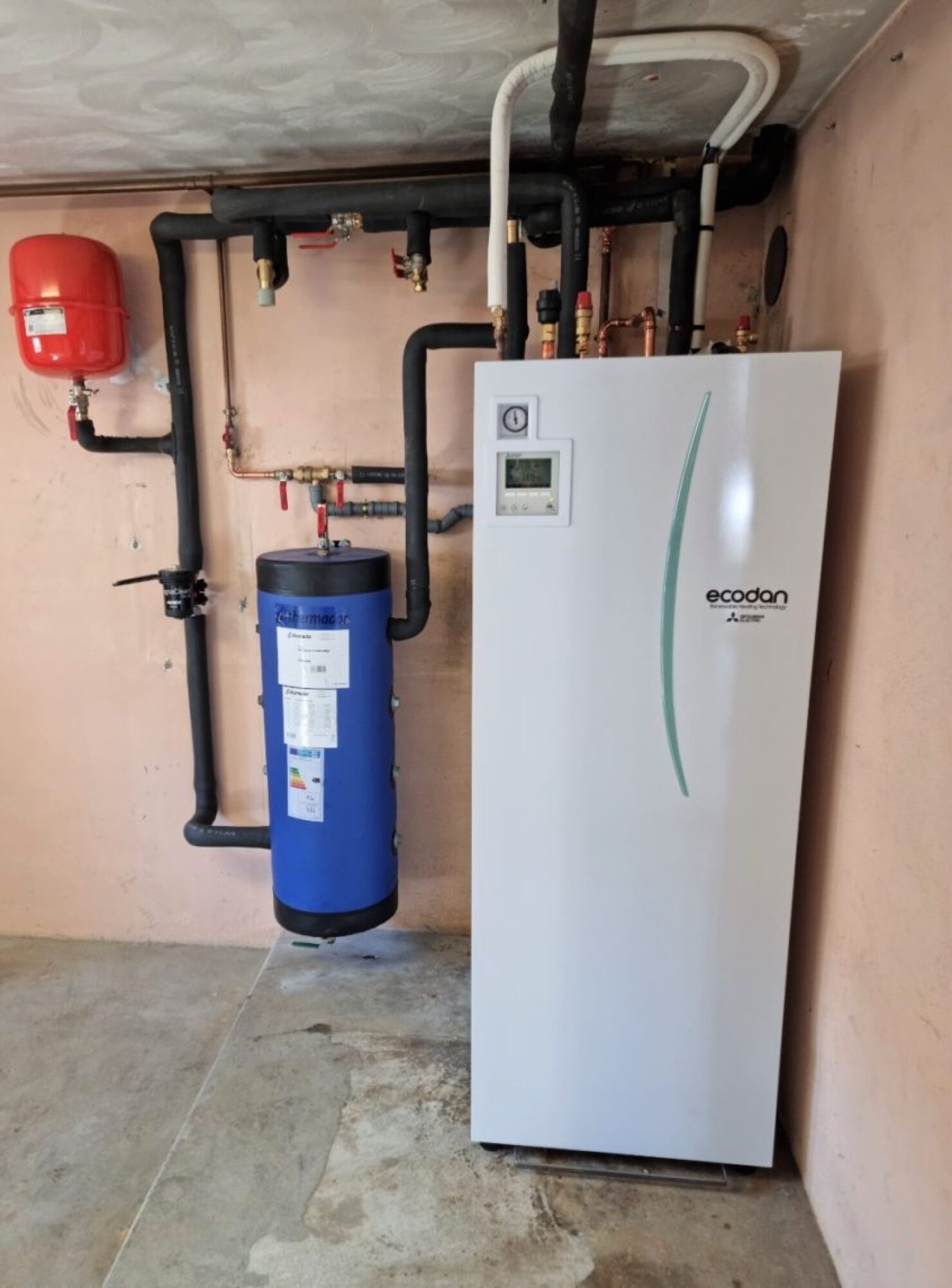 Installation pompe à chaleur (PAC) AIR-EAU MITSUBISHI power inverter silence à Plobsheim