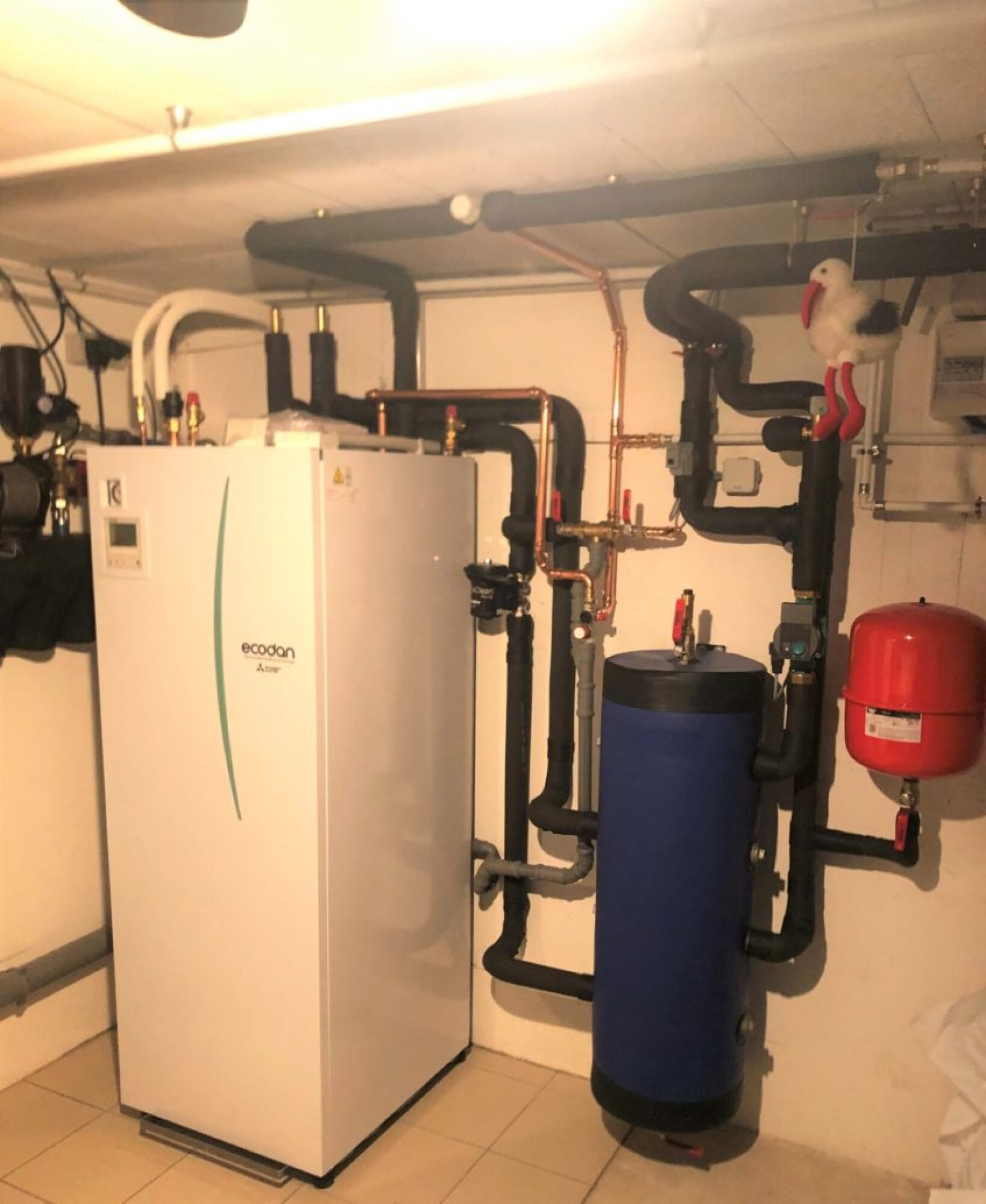 Installation pompe à chaleur (PAC) AIR-EAU MITSUBISHI power inverter silence à Scherwiller