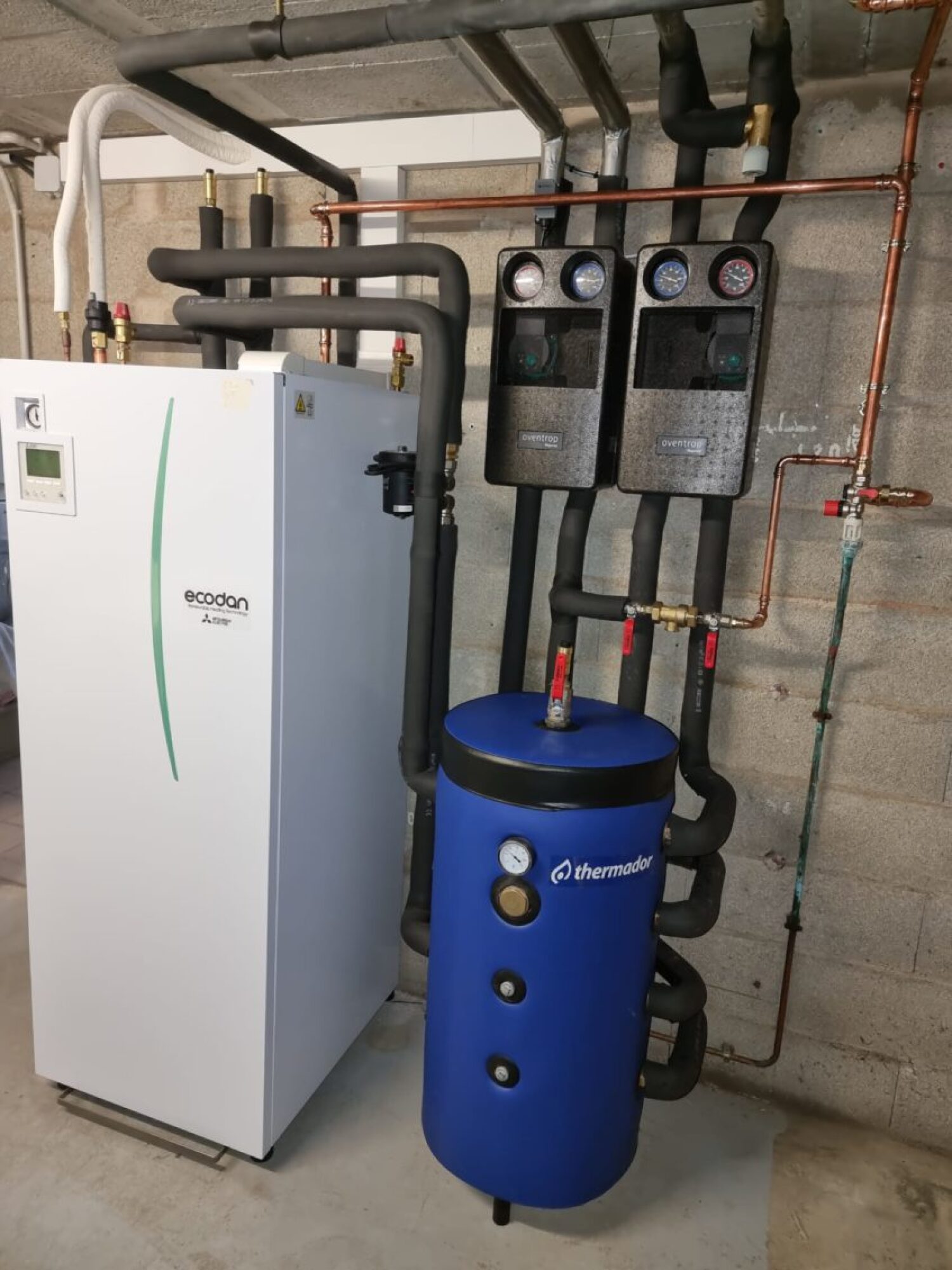 Installation d'une PAC AIR-EAU MITSUBISHI ZUBADAN SILENCE à Fegersheim