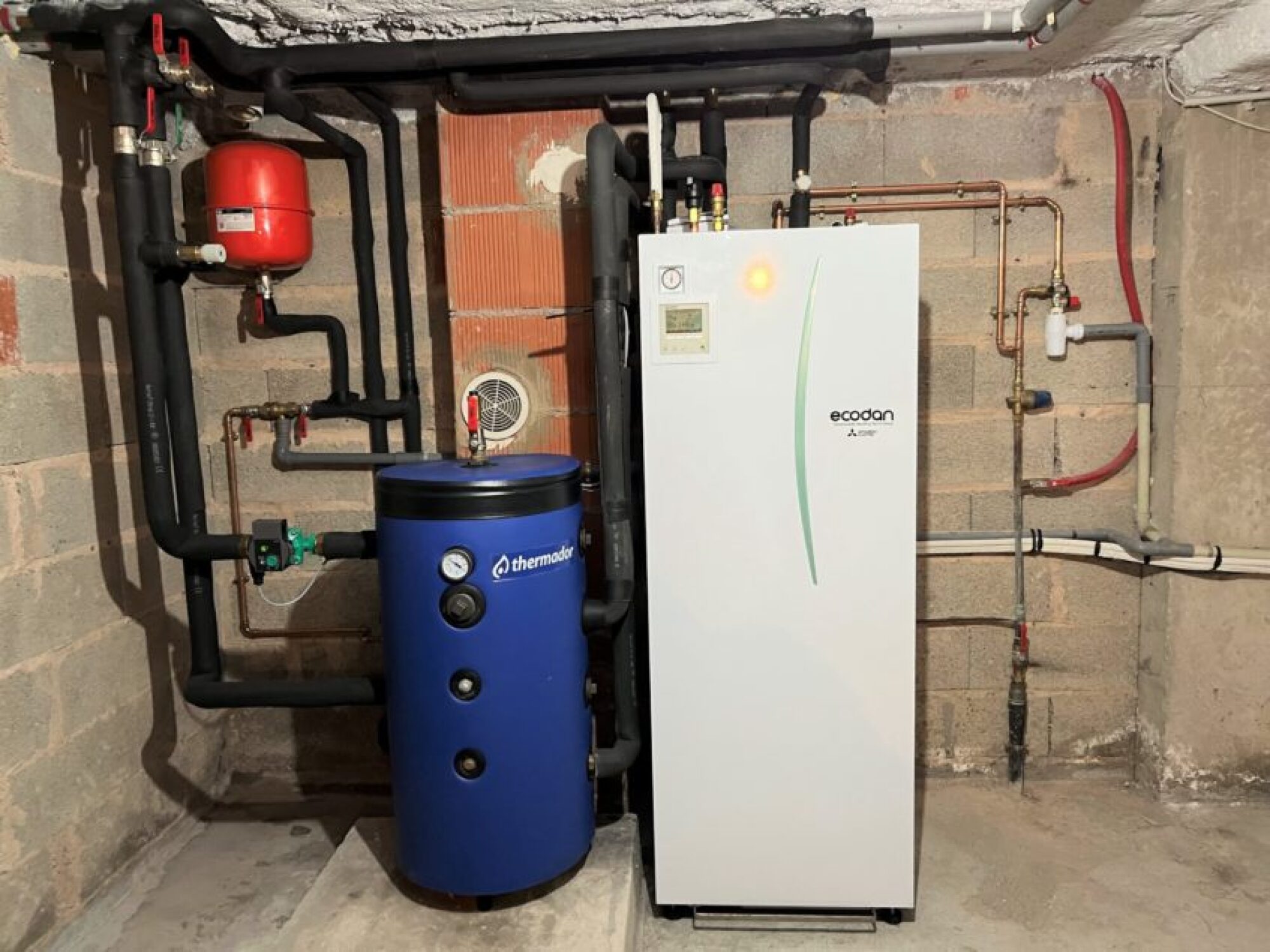 Installation pompe à chaleur (PAC) AIR-EAU MITSUBISHI ZUBADAN silence à Geispolsheim