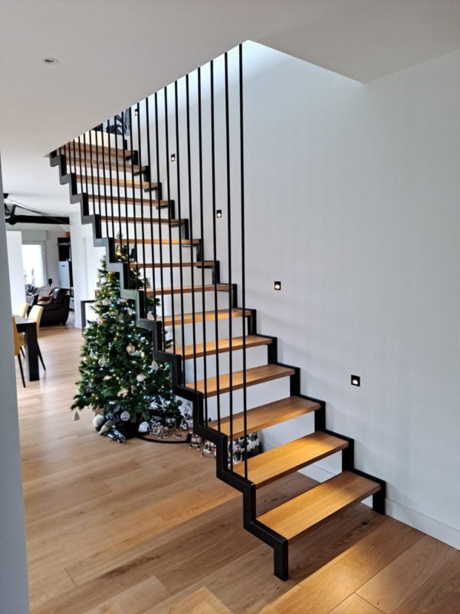 Réalisation d'escalier en métal d'intérieur