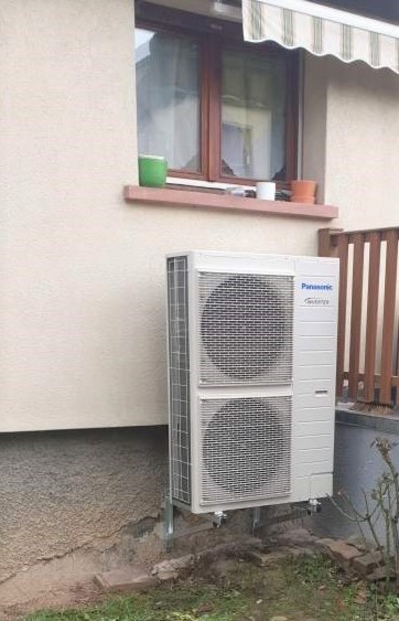 Remplacement chaudière par une PAC AIR-AIR spéciale rénovation modèle TCAP PANASONIC dans une maison à Eckbolsheim