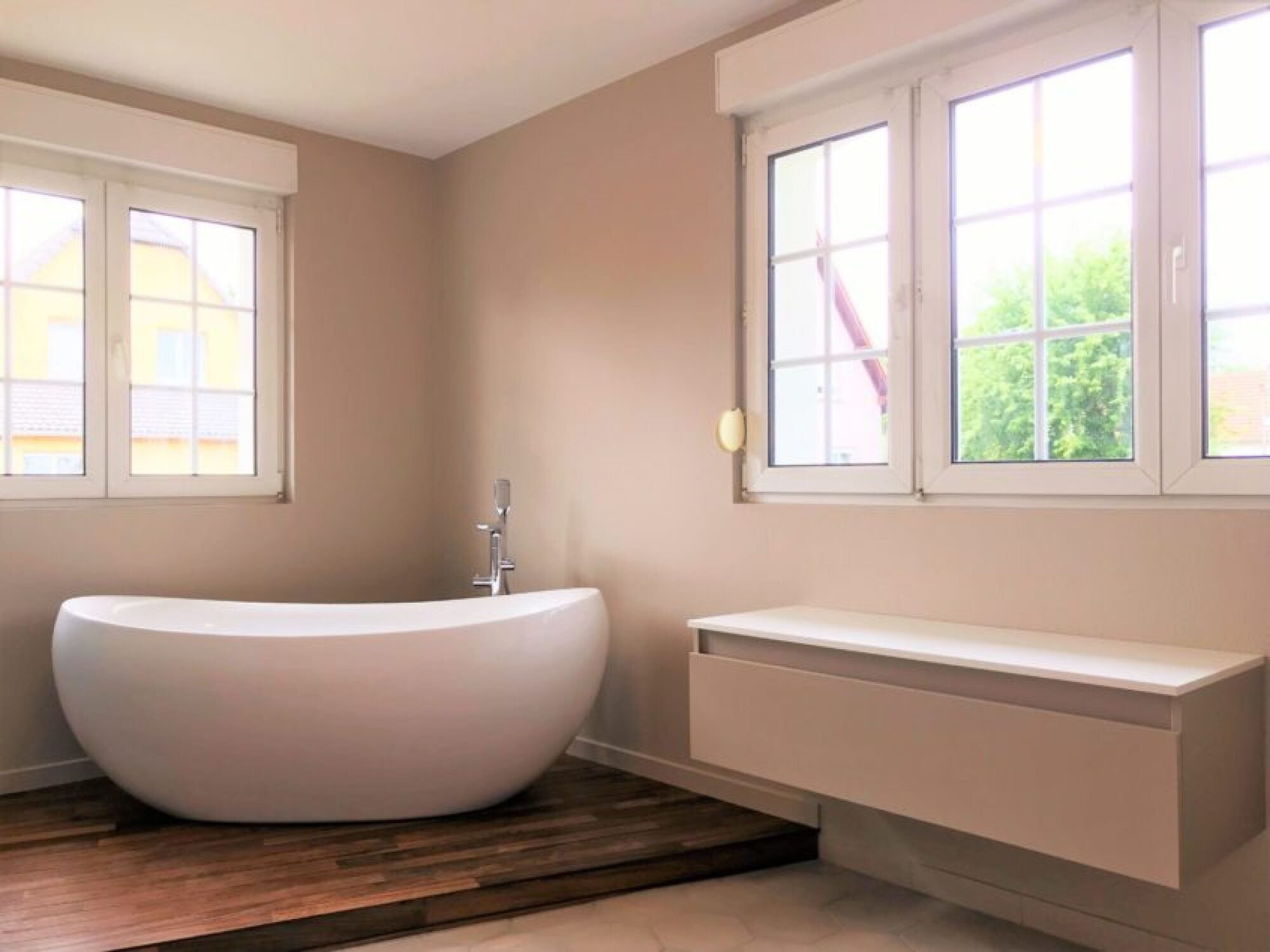 Rénovation salle de bains dans une maison à Geispolsheim