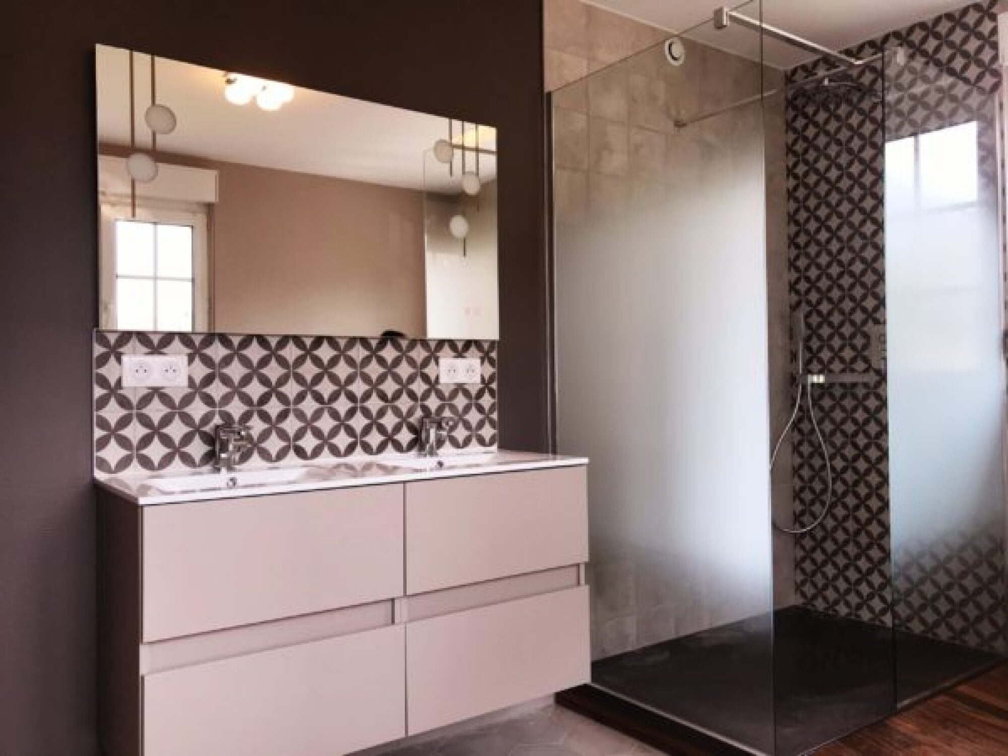 Rénovation salle de bains dans une maison à Geispolsheim
