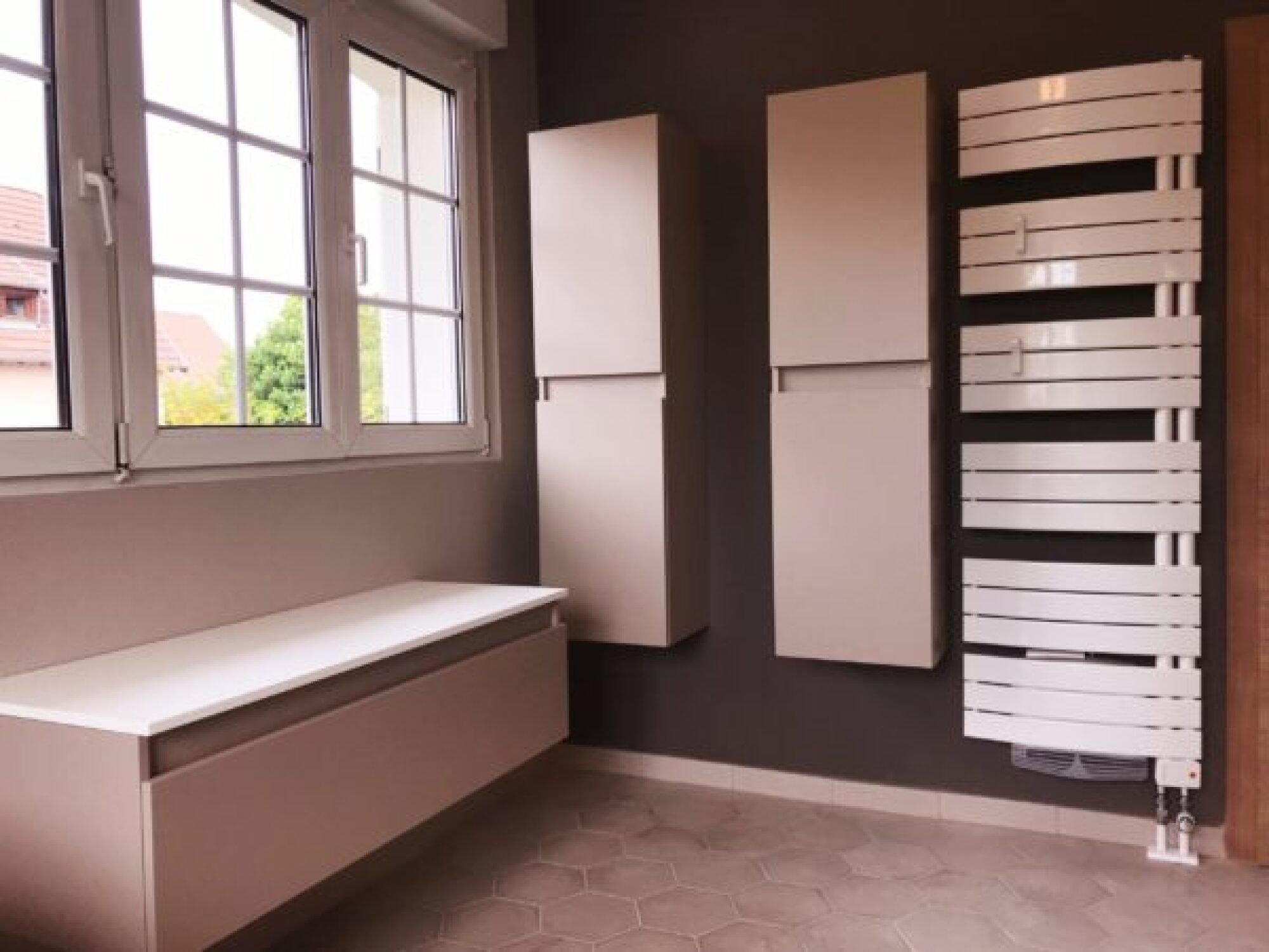 Rénovation salle de bains dans une maison à Geispolsheim