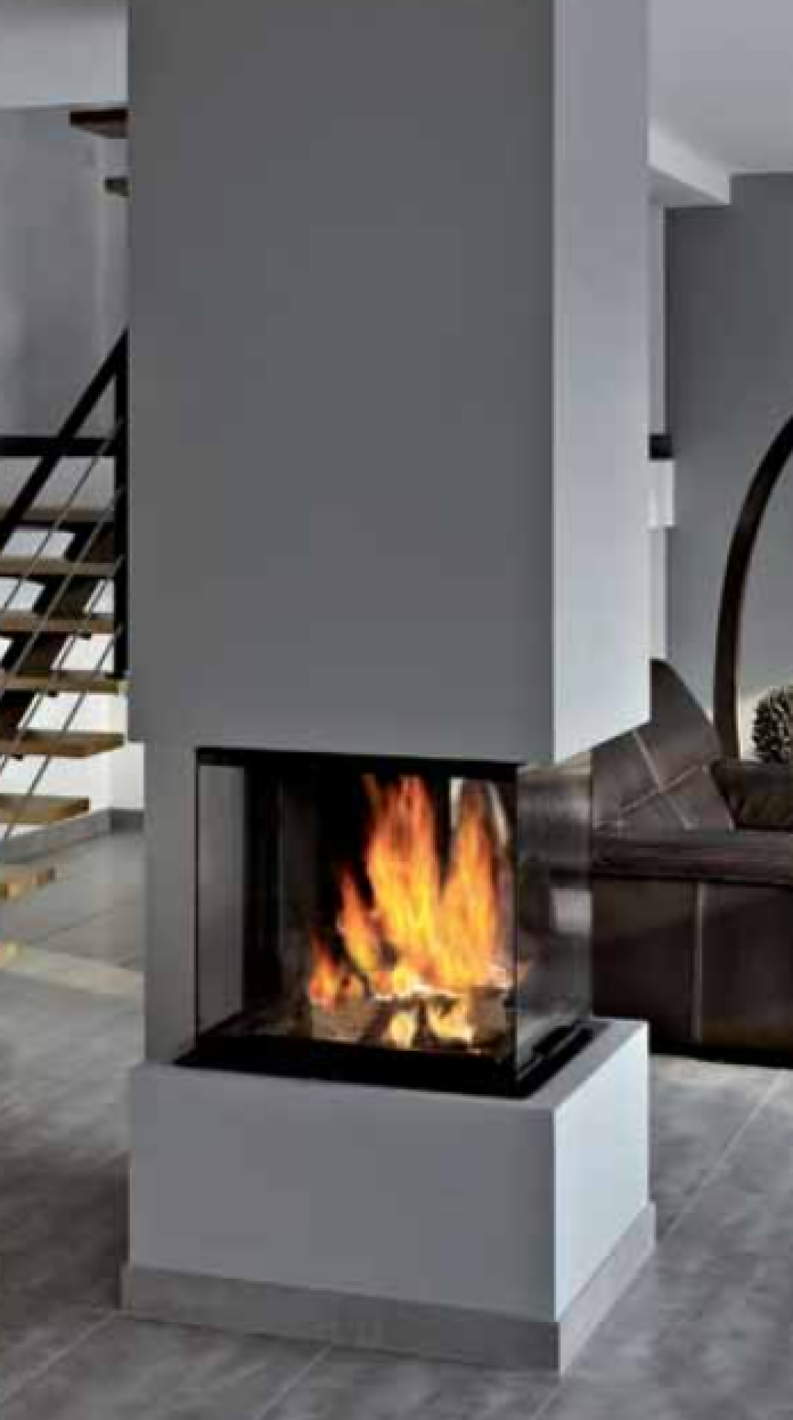 Foyer à bois pour cheminée RUEGG CUBEO
