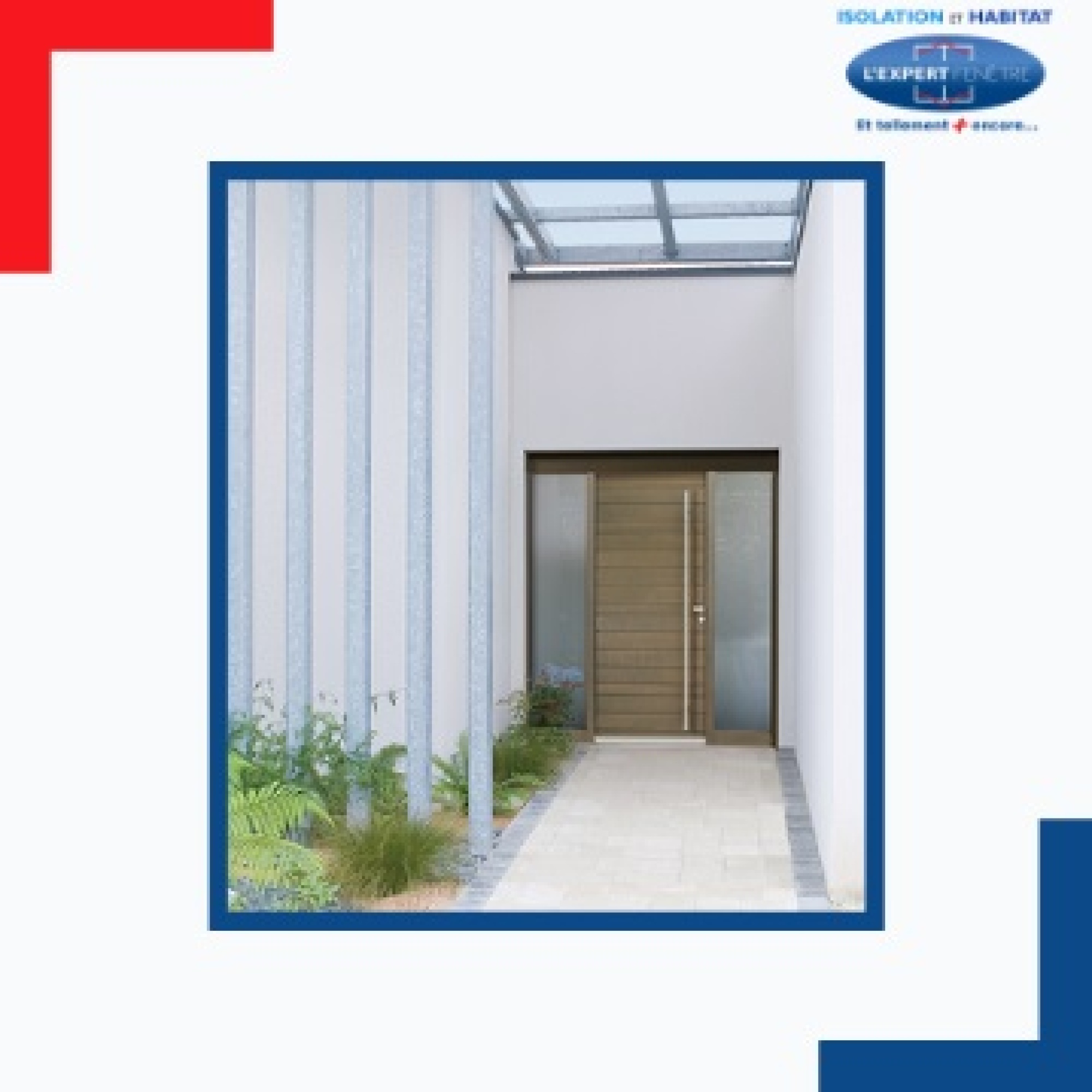 Installation de porte d'entrée sur mesure en bois