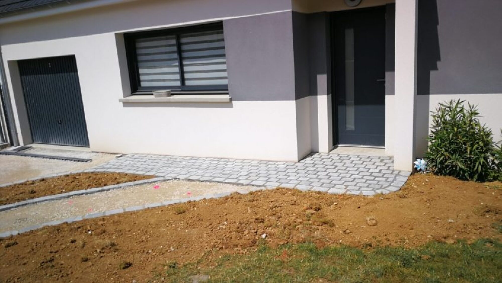 Pavés de rue gris