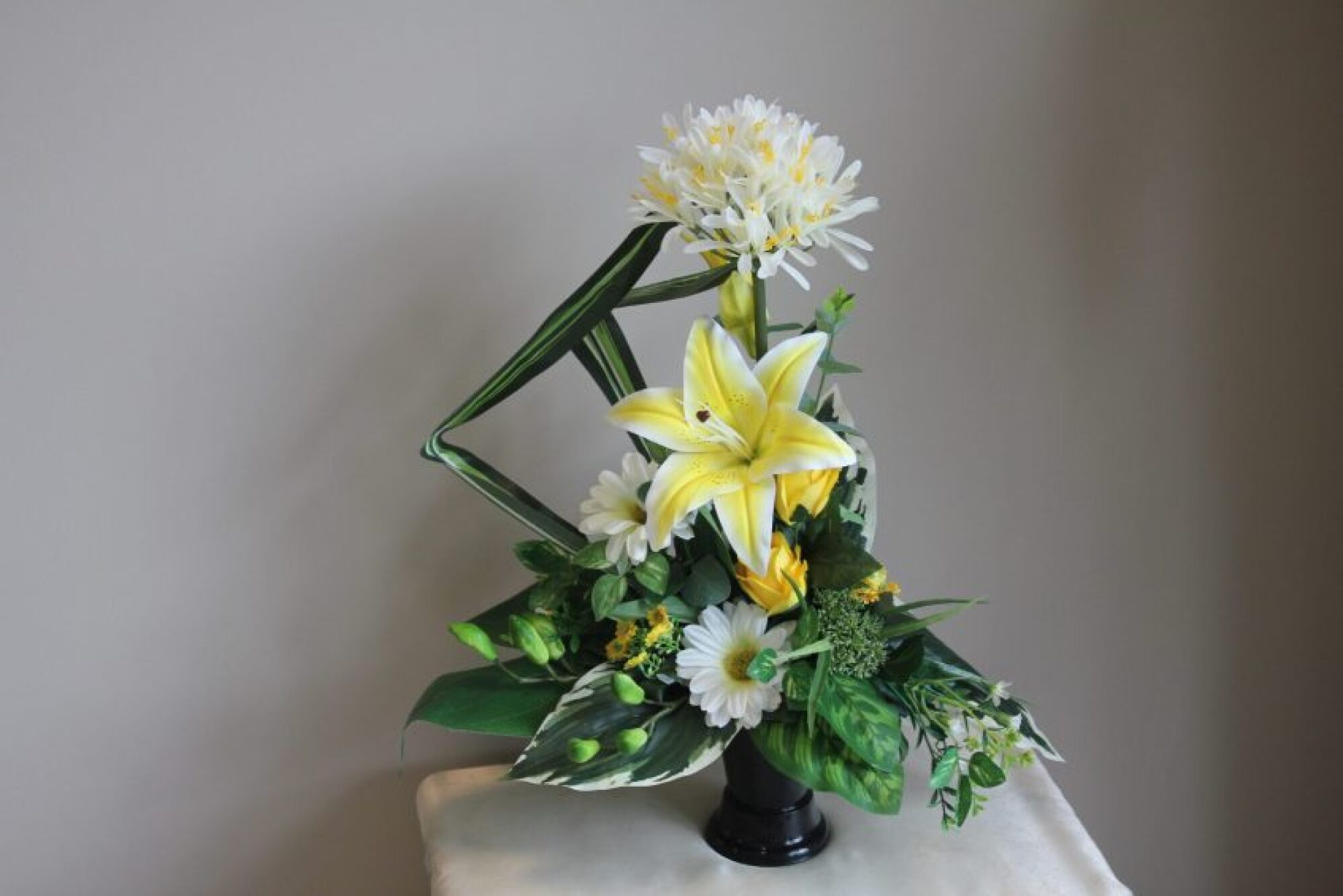 Bouquet avec vase