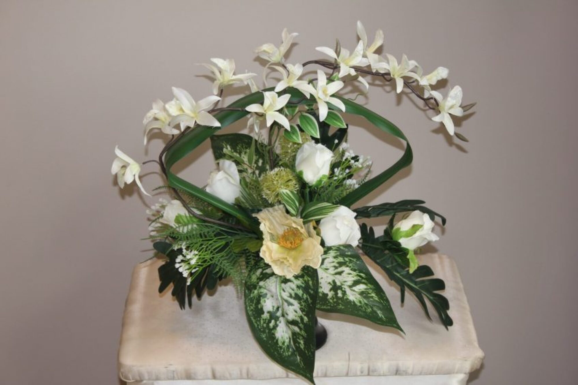 Bouquet avec vase
